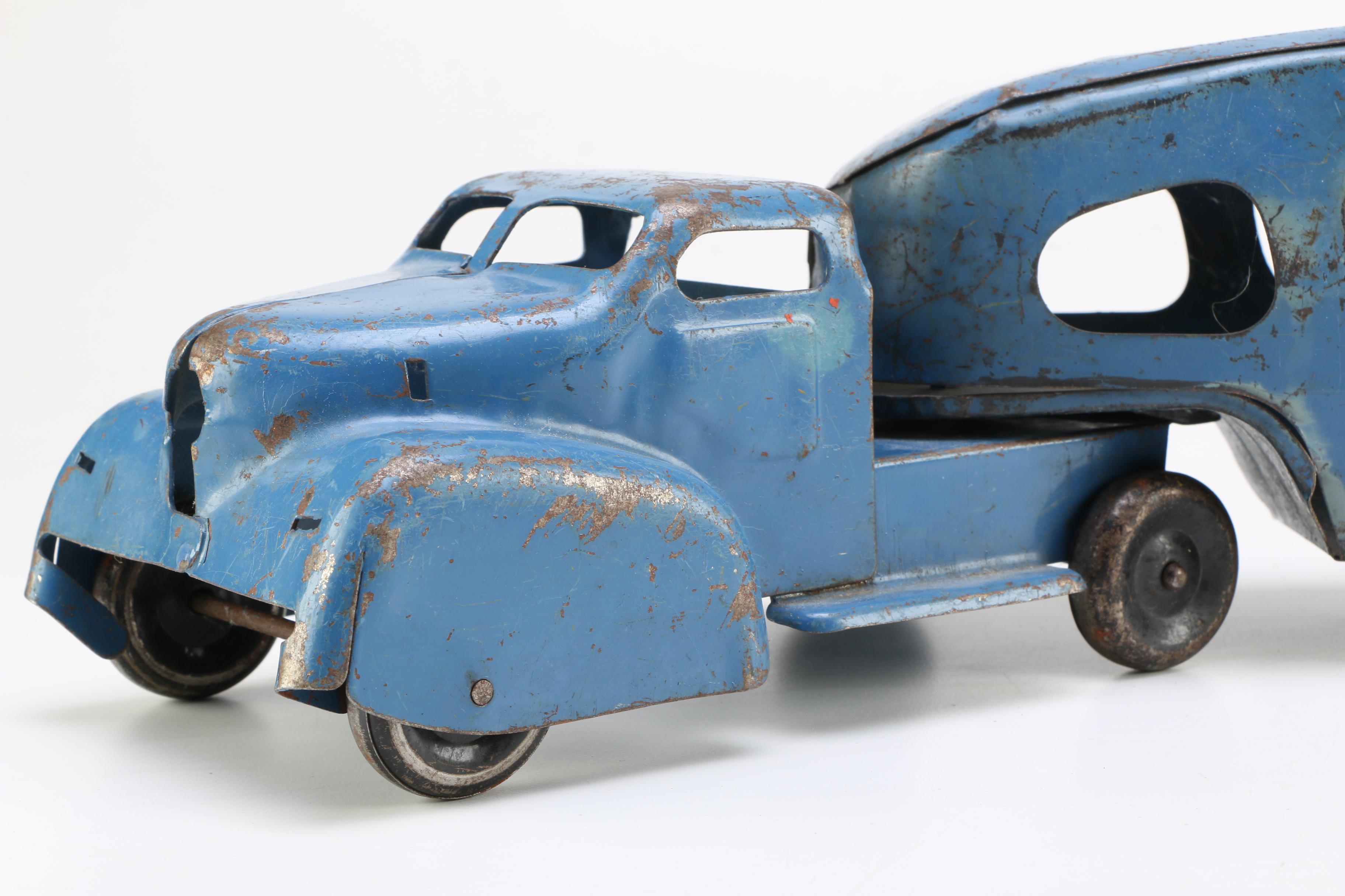 Vintage Pressed Metal Toy Trucks