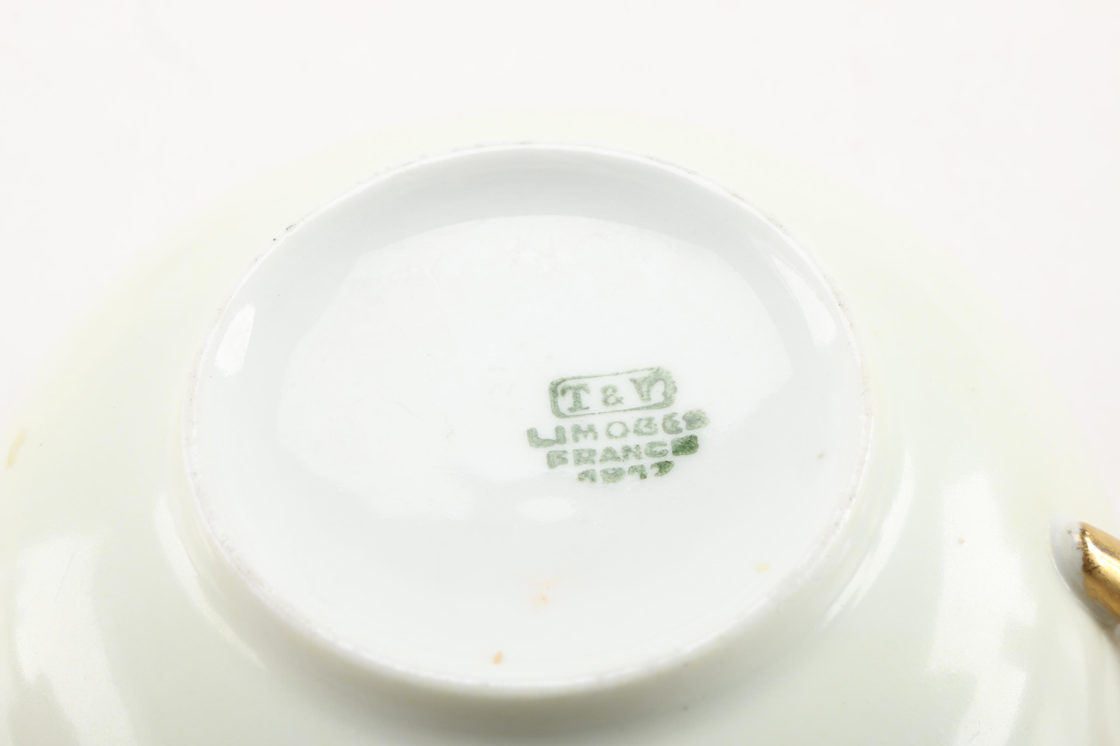 Jaeger & Co. Bavaria and Tressemann & Vogt Limoges Porcelain Serviceware