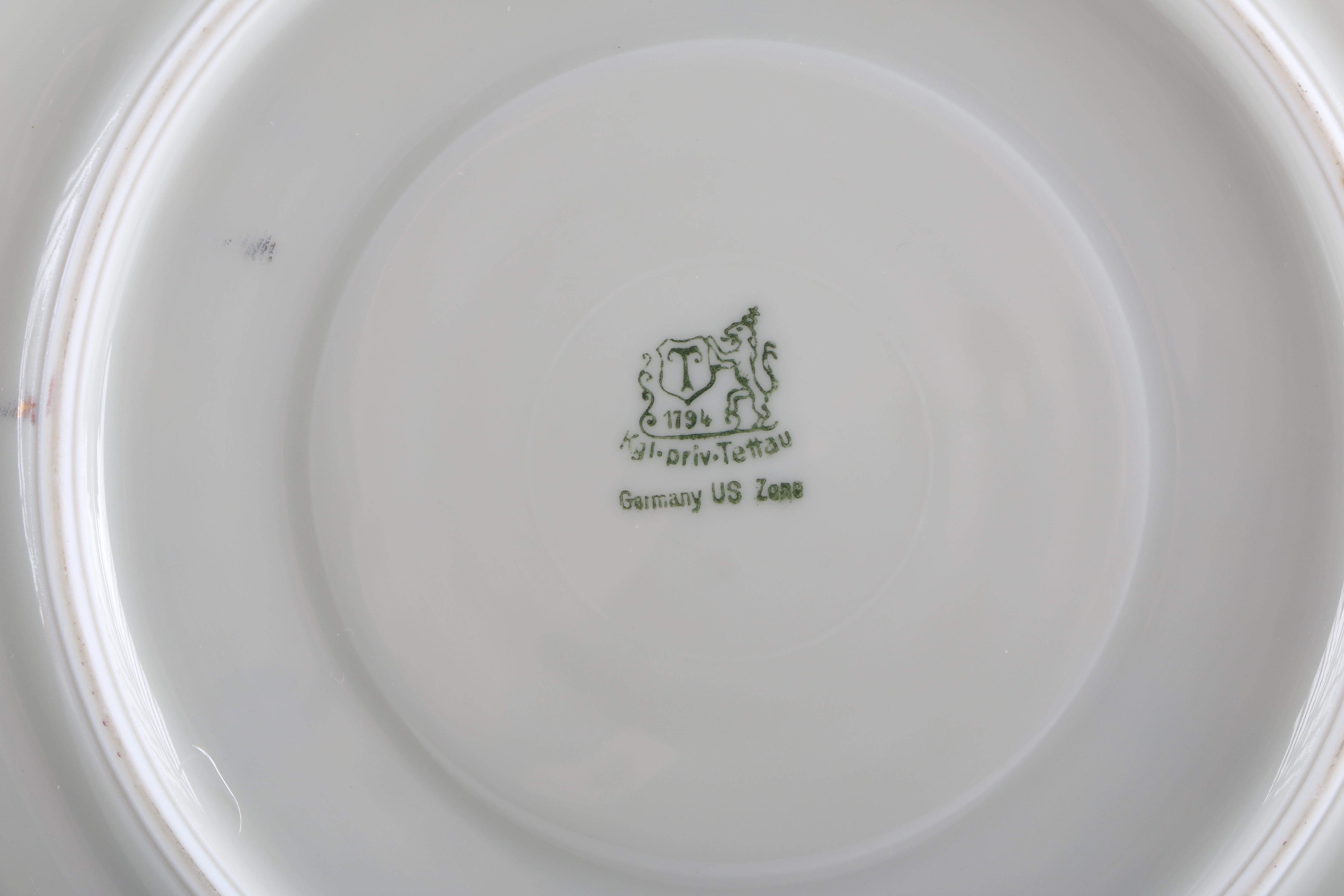 Royal Tettau "ROT243" Red and Gold Tea China