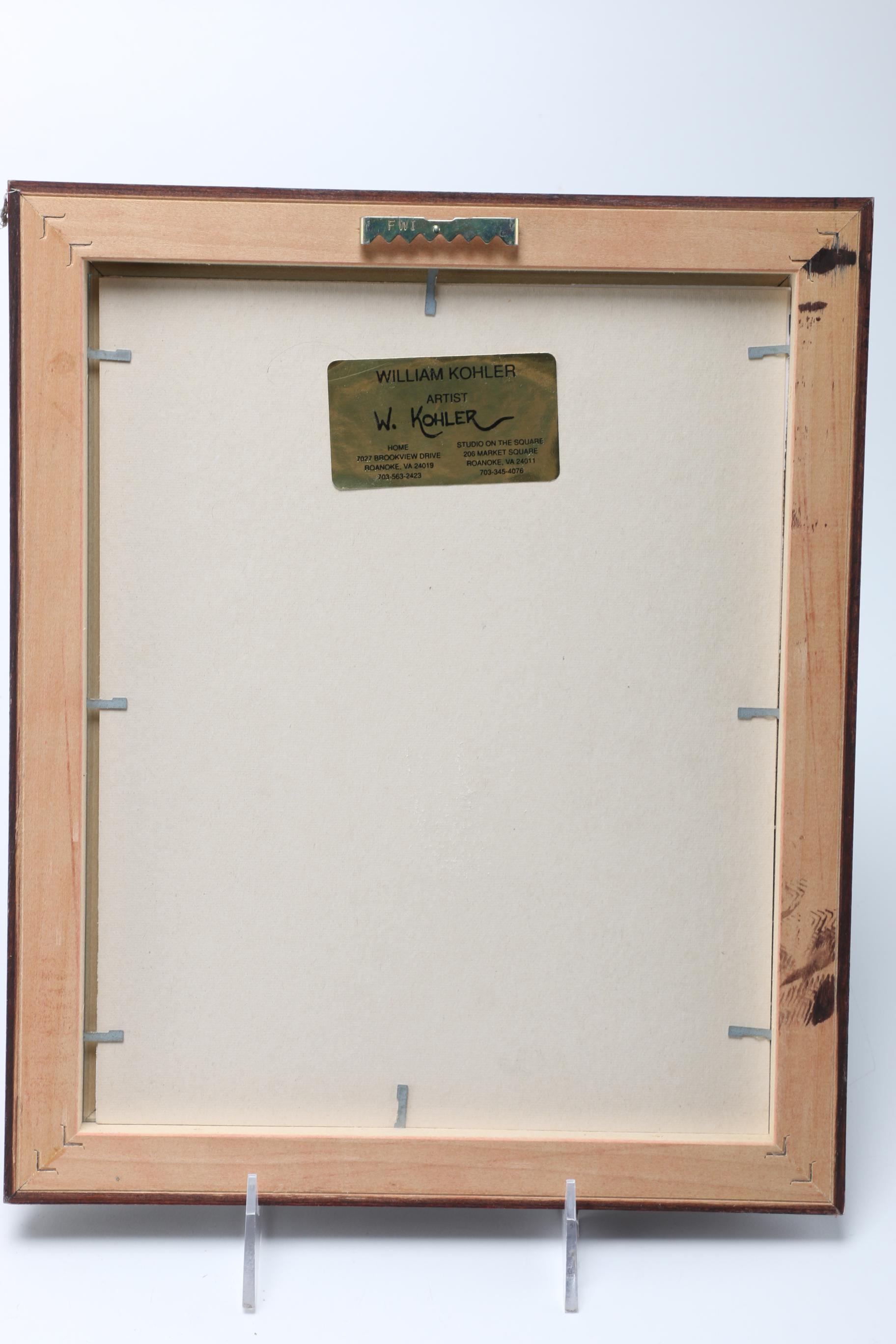 William  Kohler Limited Edition Offset Lithographs  "H&C Coffee" and "Dr. Pepper"