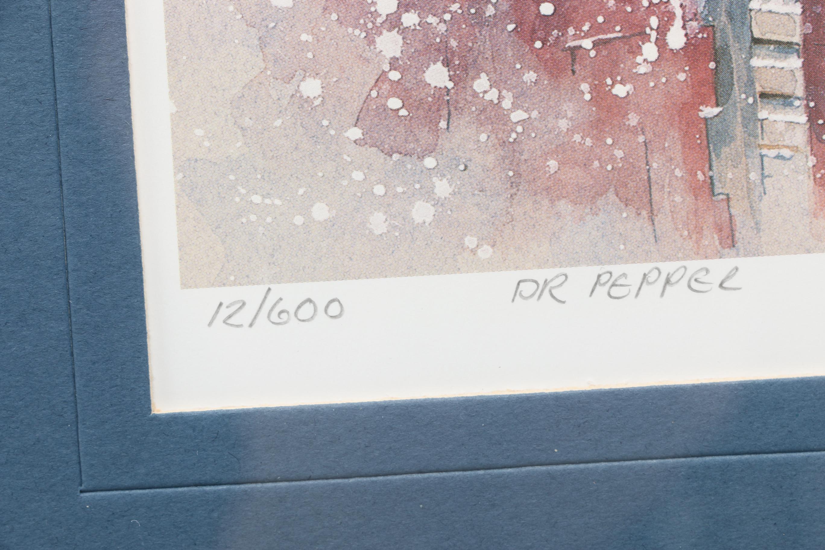 William  Kohler Limited Edition Offset Lithographs  "H&C Coffee" and "Dr. Pepper"