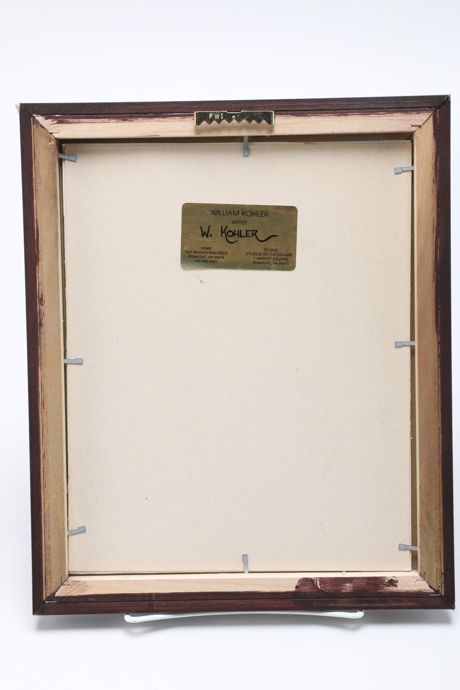 William  Kohler Limited Edition Offset Lithographs  "H&C Coffee" and "Dr. Pepper"