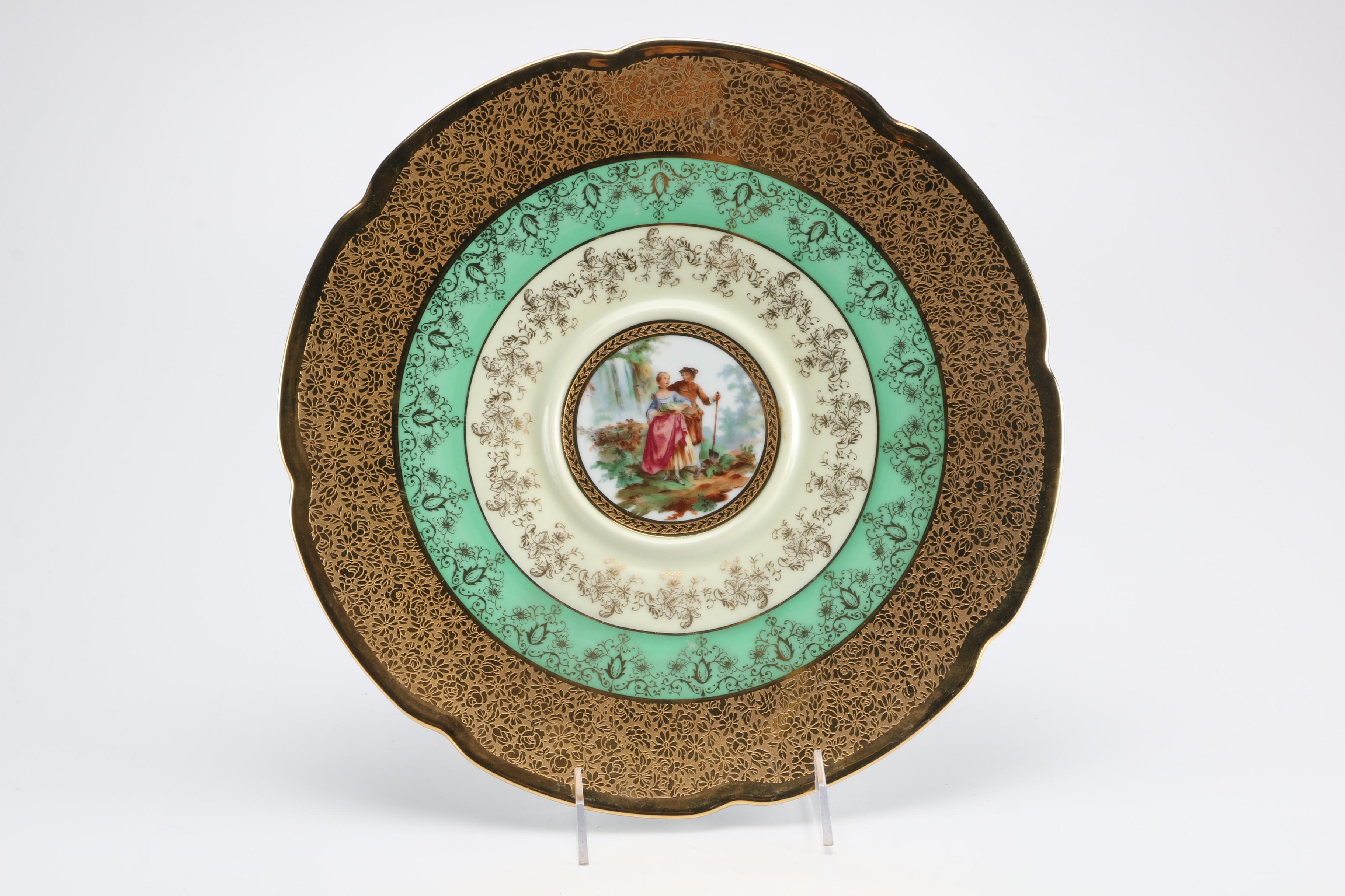 Victoria Turquoise and 24K Gold Tableware