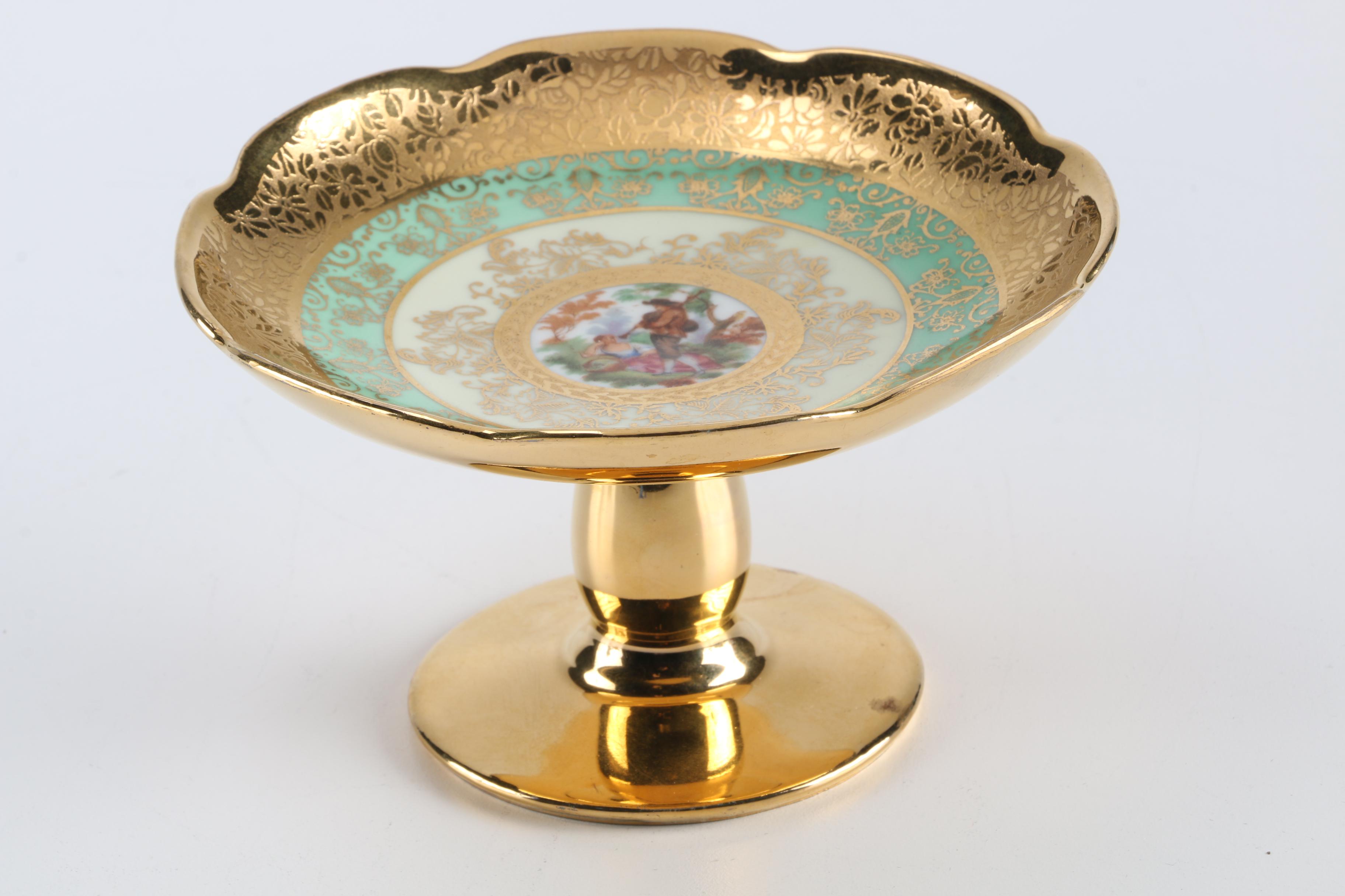 Victoria Turquoise and 24K Gold Tableware