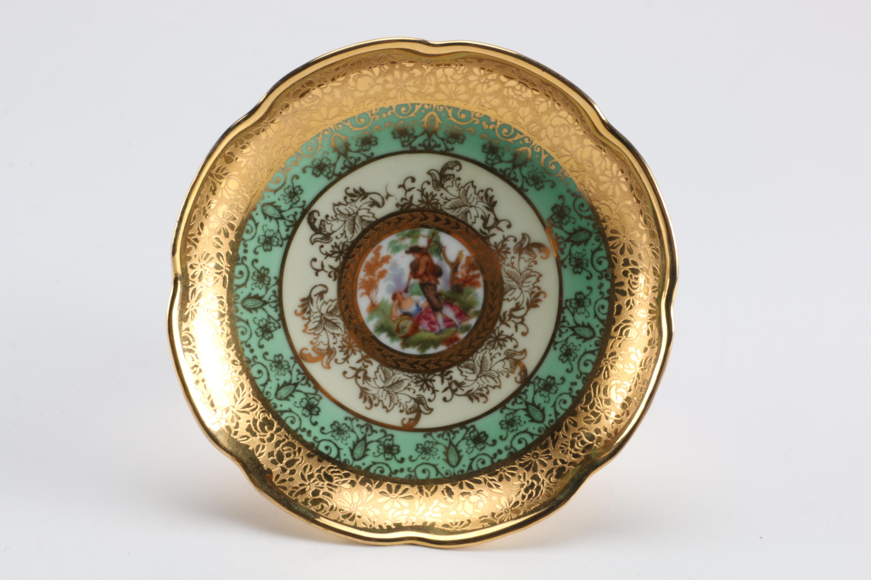 Victoria Turquoise and 24K Gold Tableware