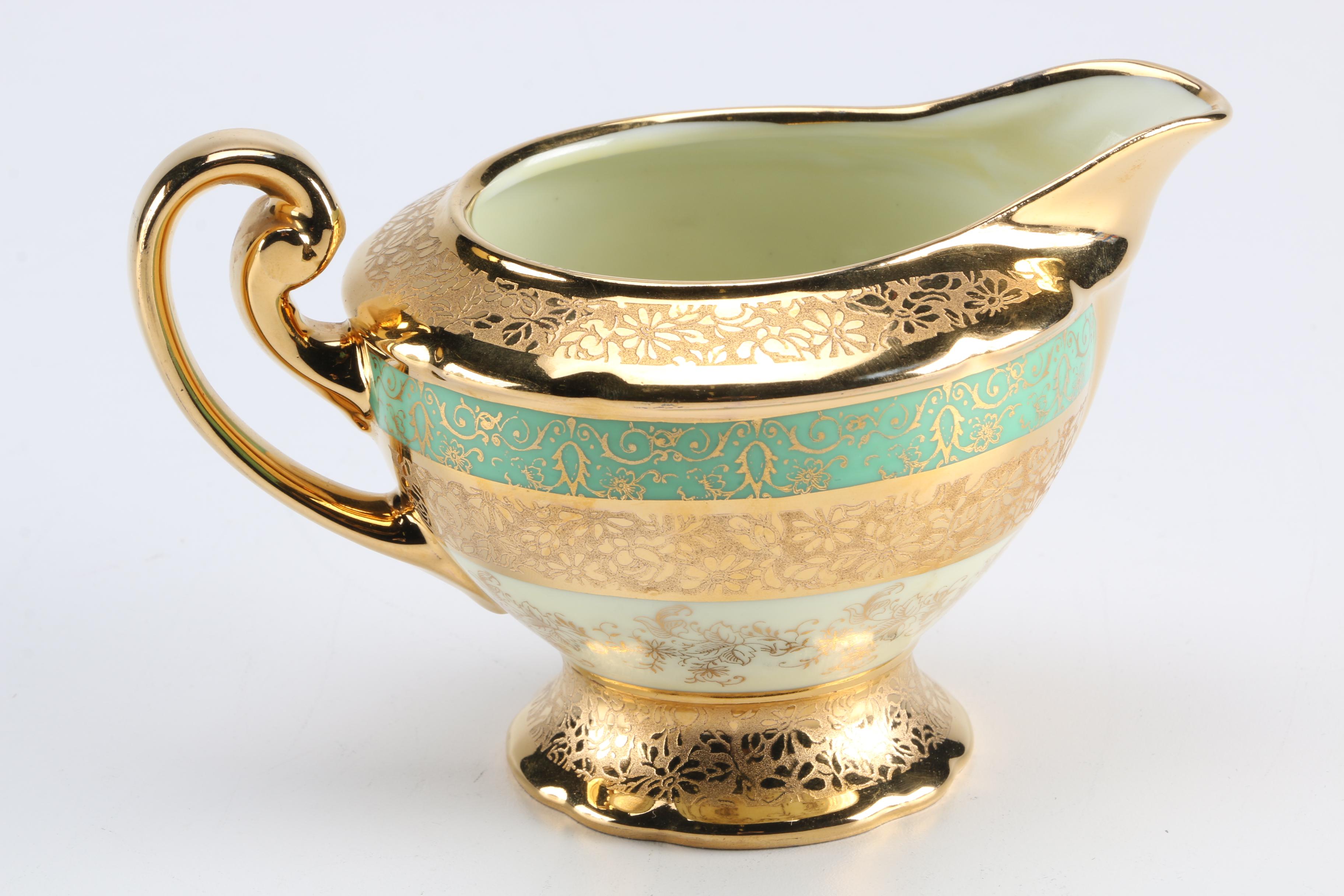 Victoria Turquoise and 24K Gold Tableware