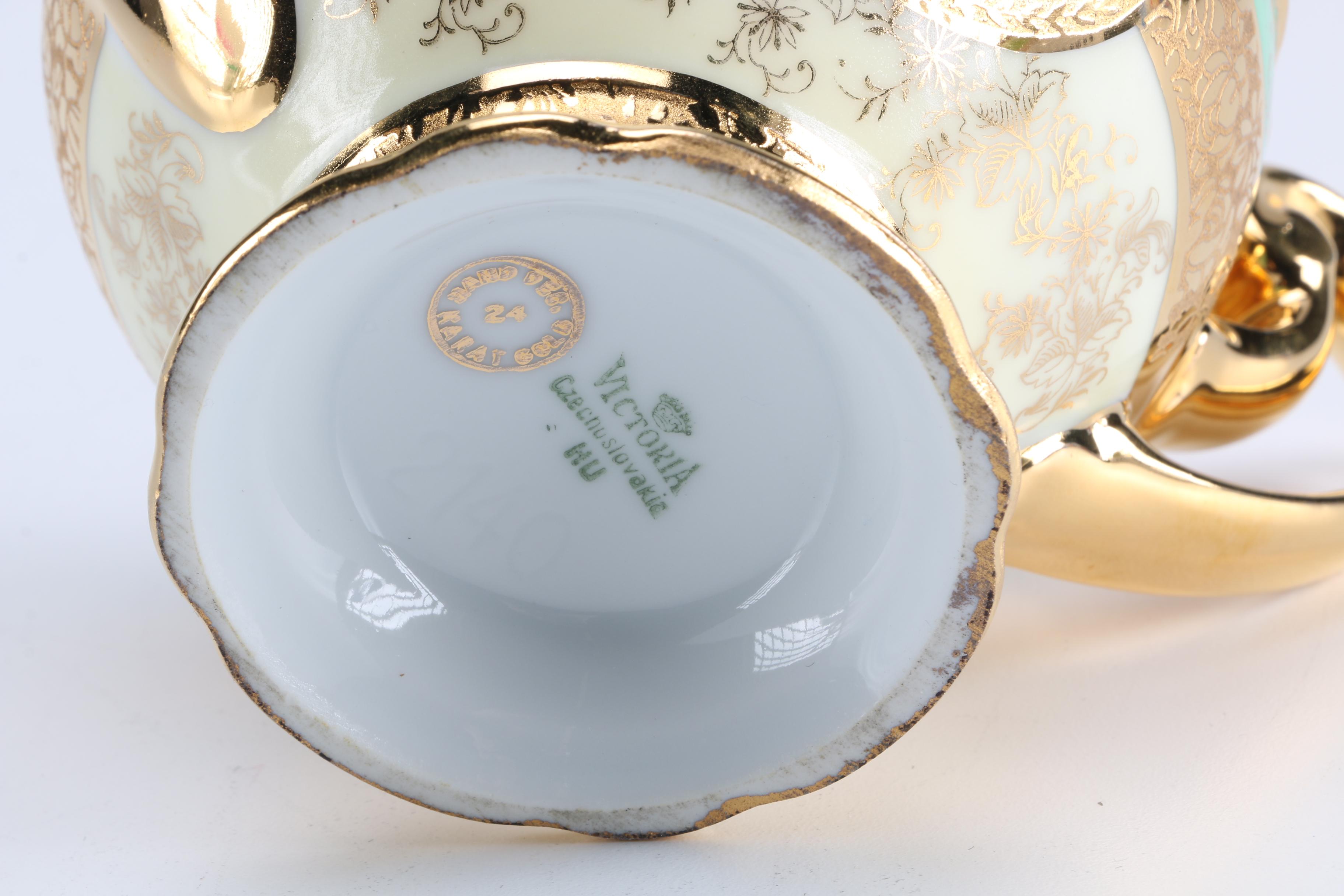 Victoria Turquoise and 24K Gold Tableware