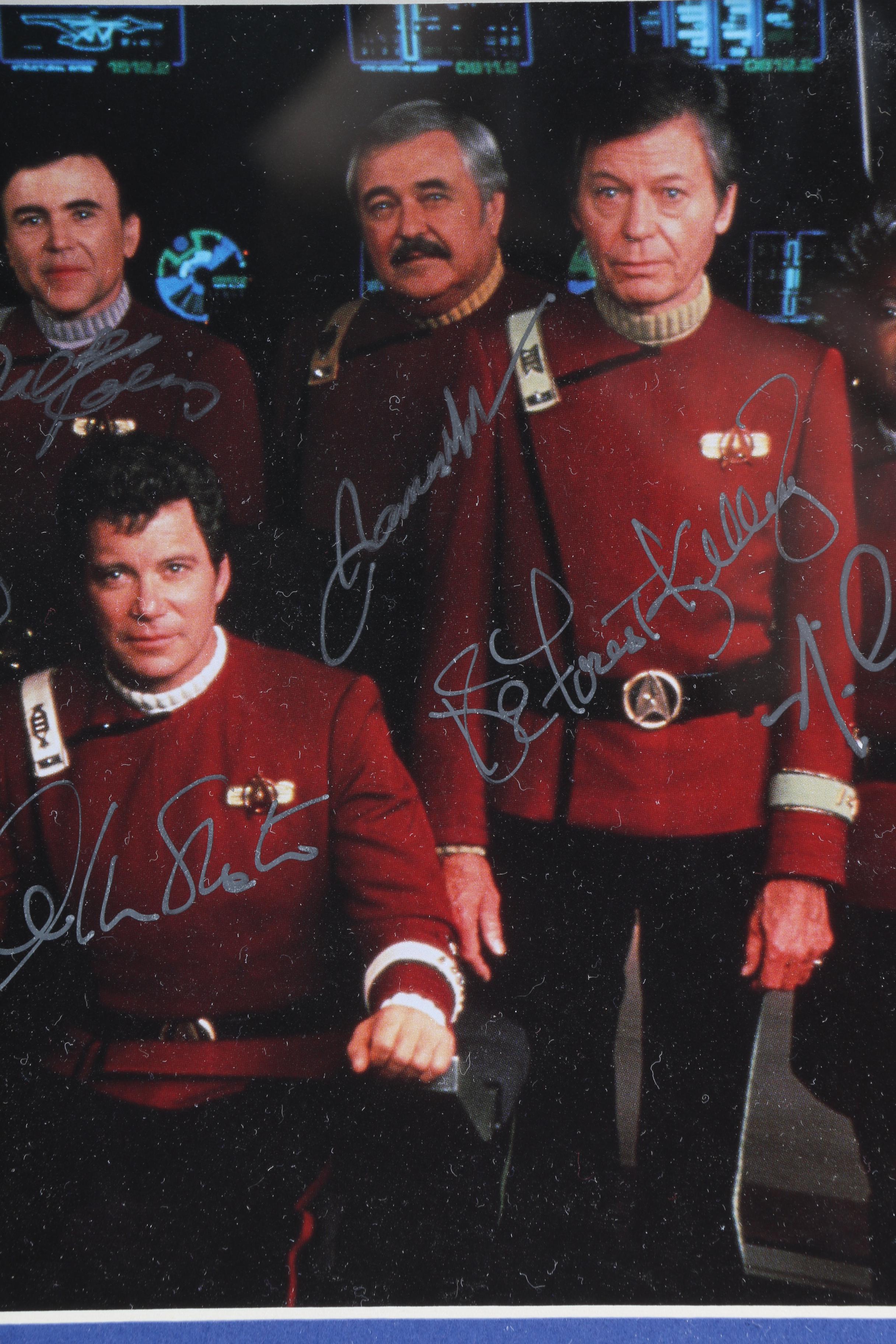 "Star Trek: The Original Series" Signed Cast Photo with Plaque
