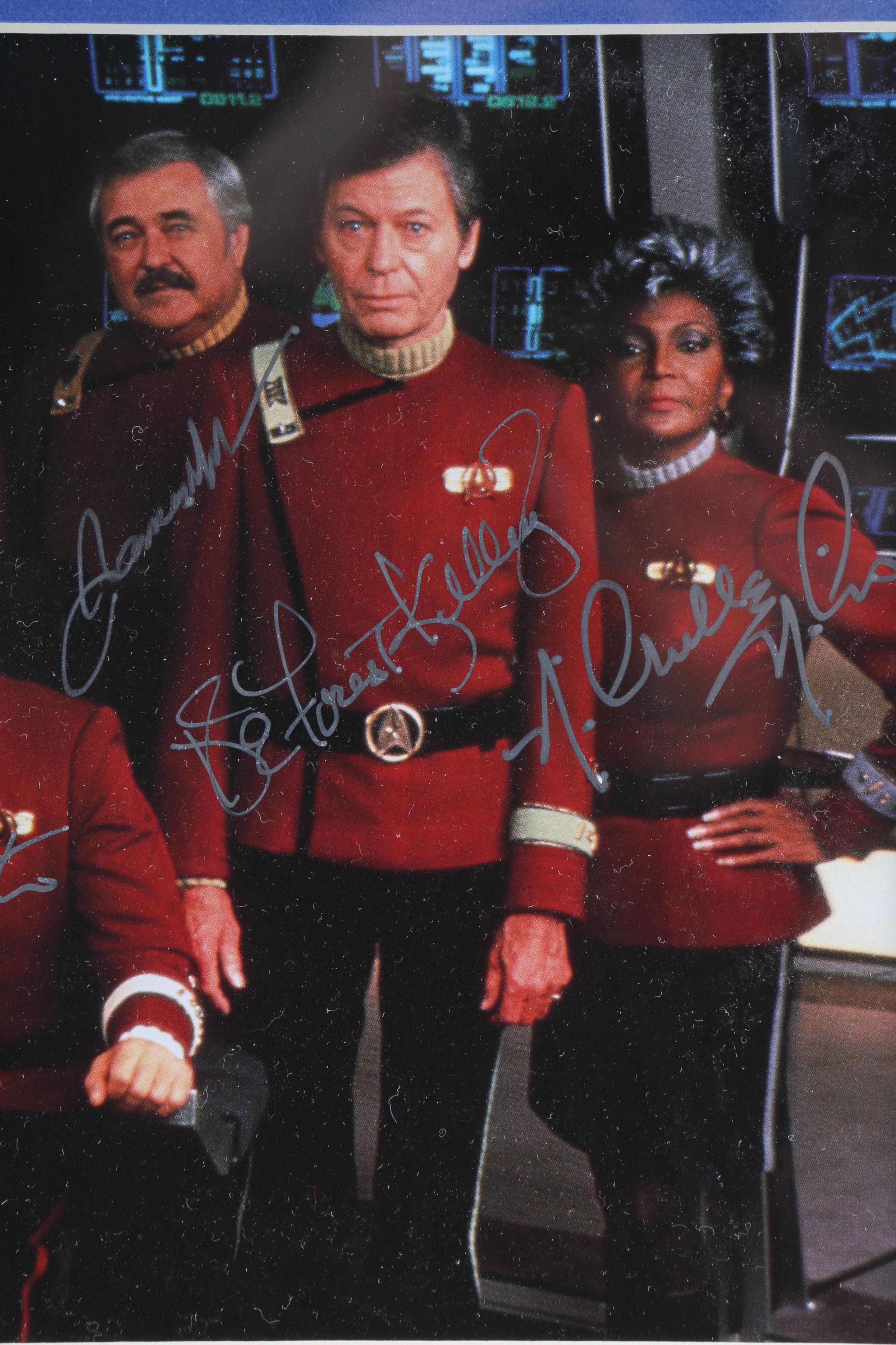 "Star Trek: The Original Series" Signed Cast Photo with Plaque