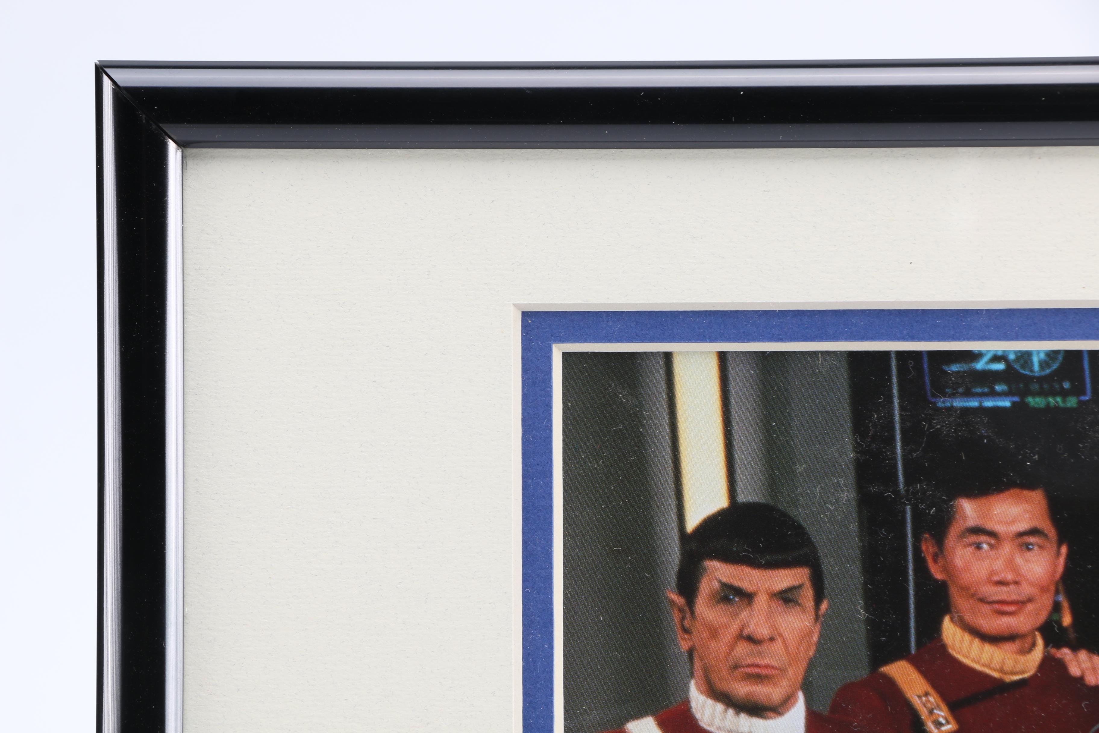 "Star Trek: The Original Series" Signed Cast Photo with Plaque