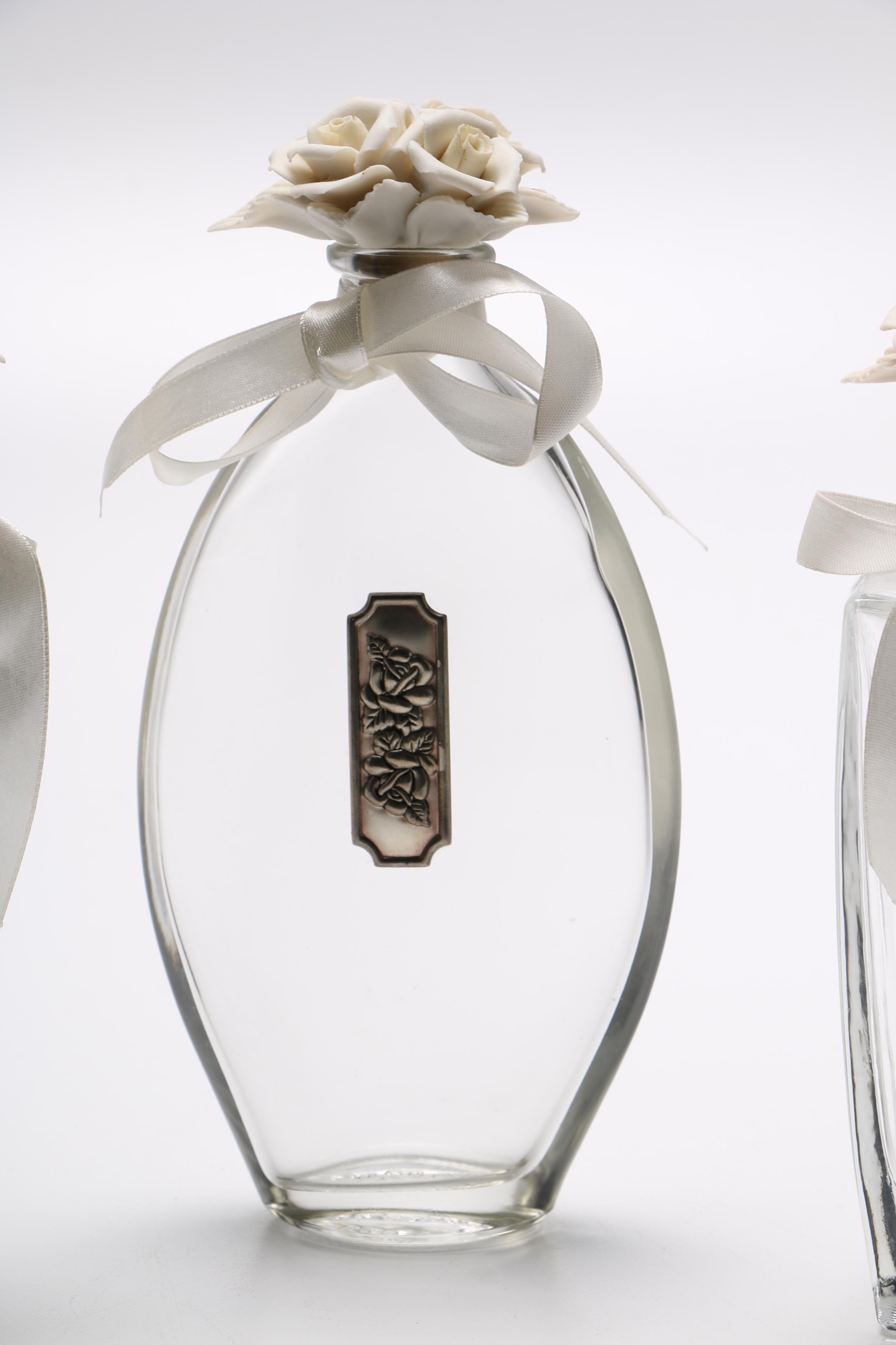 Vintage Kefla Porcelain Stopper Vanity Bottles