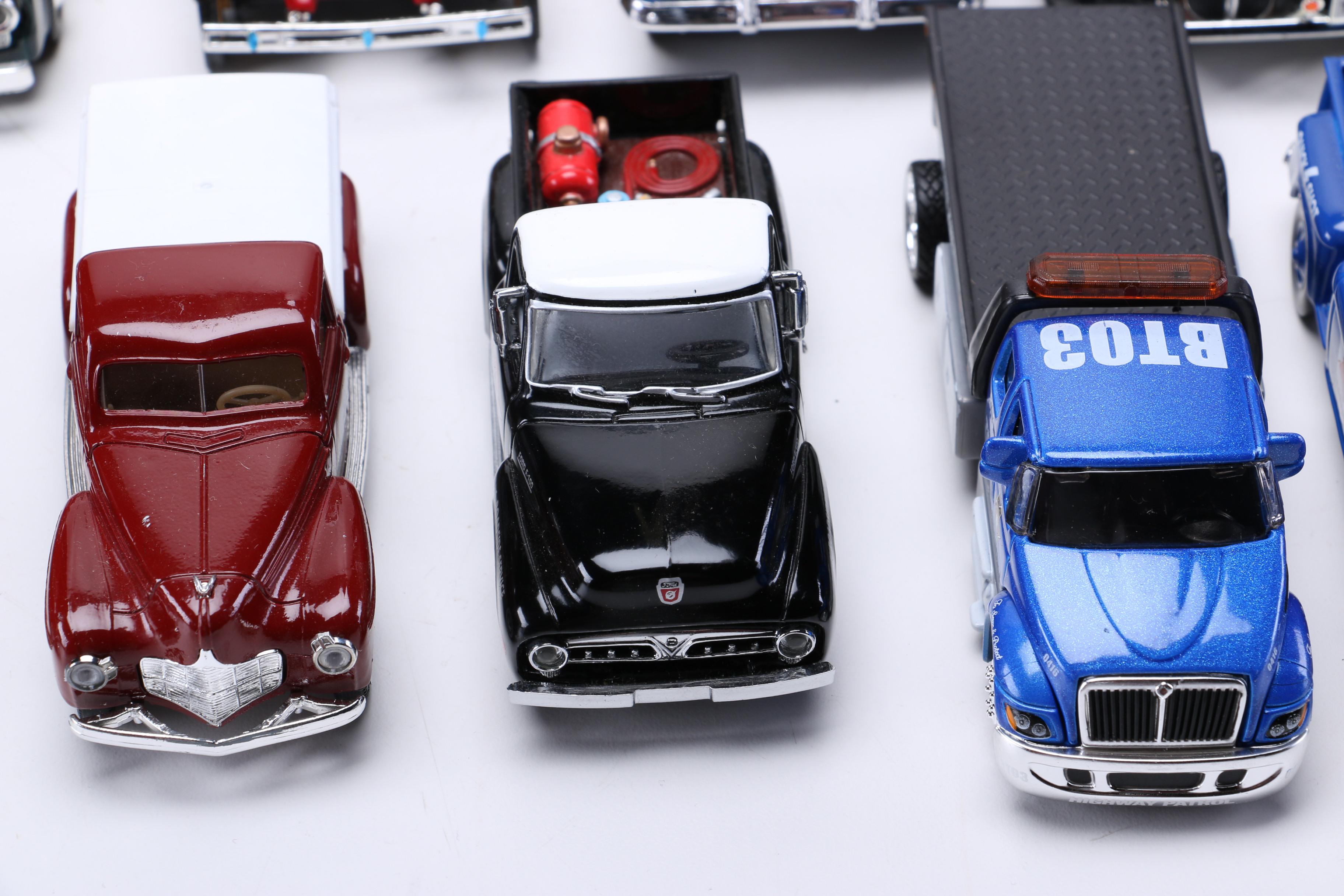 Collection of Die-Cast Toy Trucks