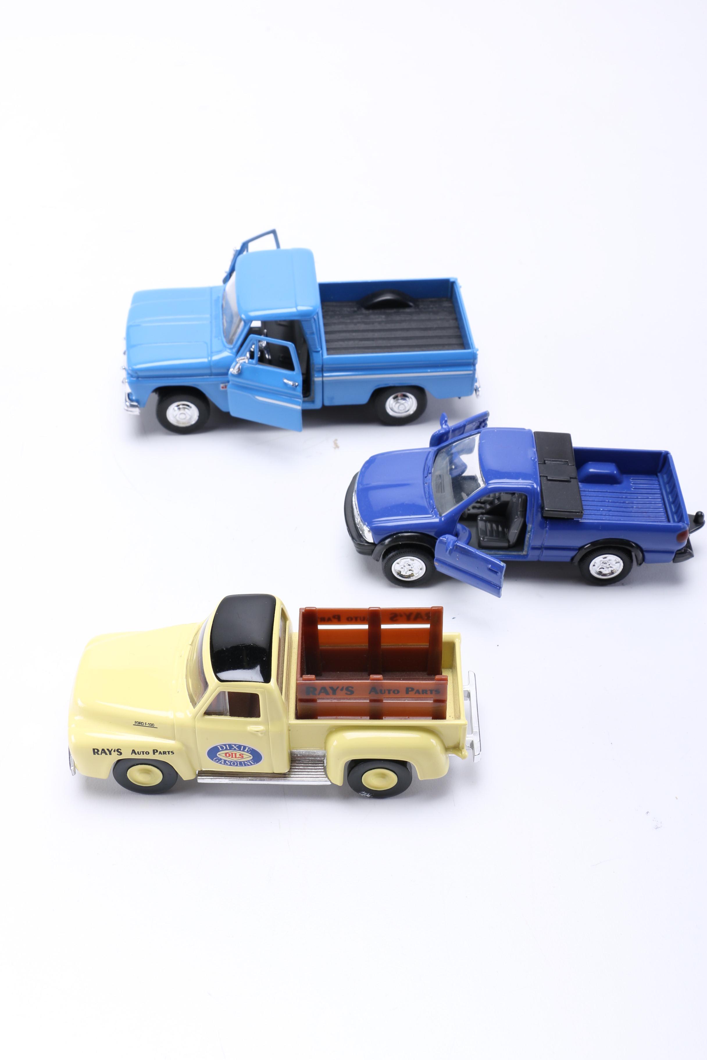 Collection of Die-Cast Toy Trucks