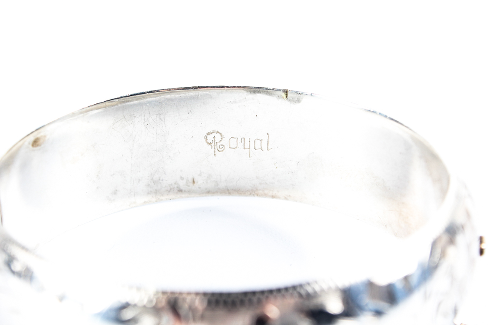Sterling Silver Hinged Bangle
