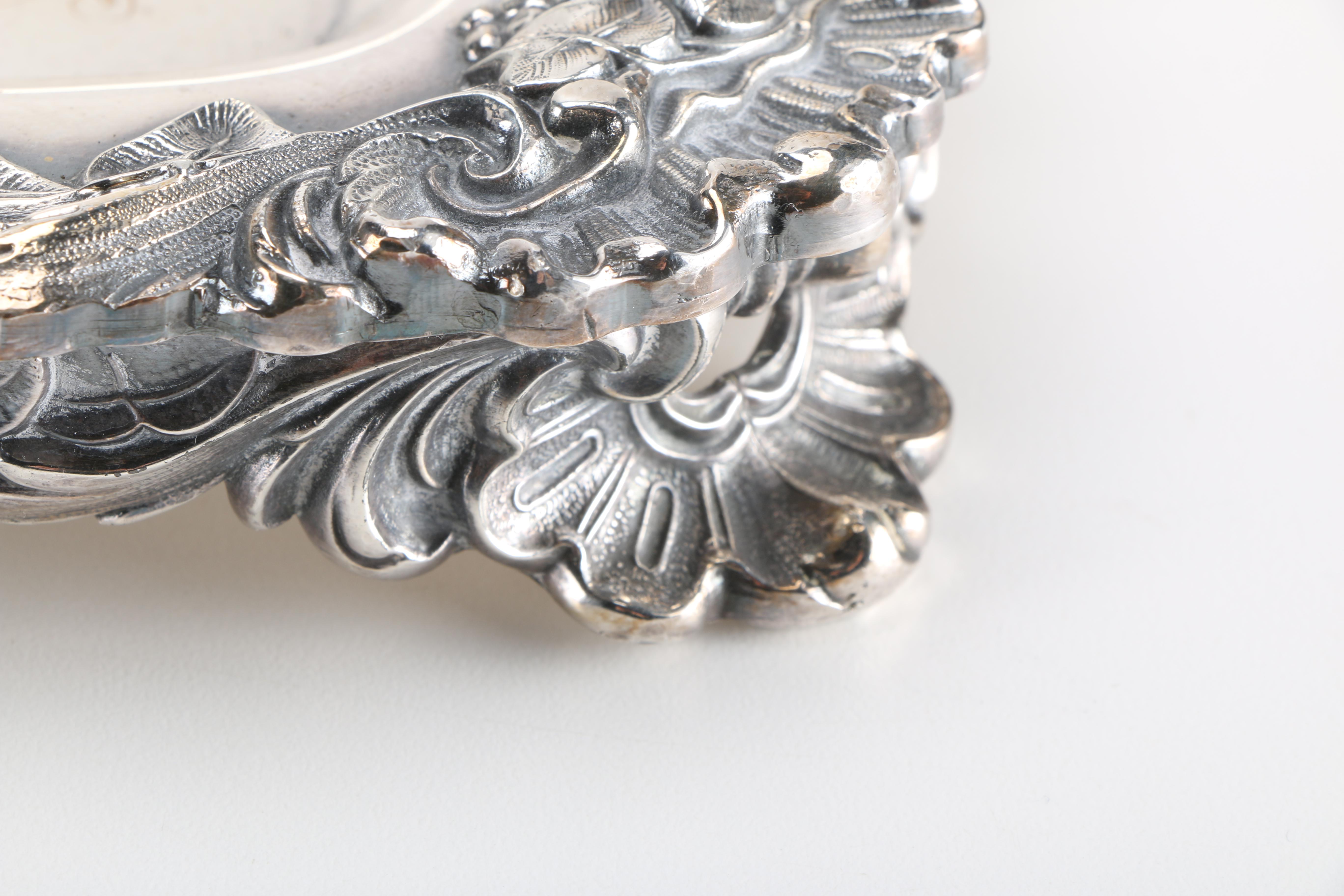 Pair of Large Silver Plate Serving Trays