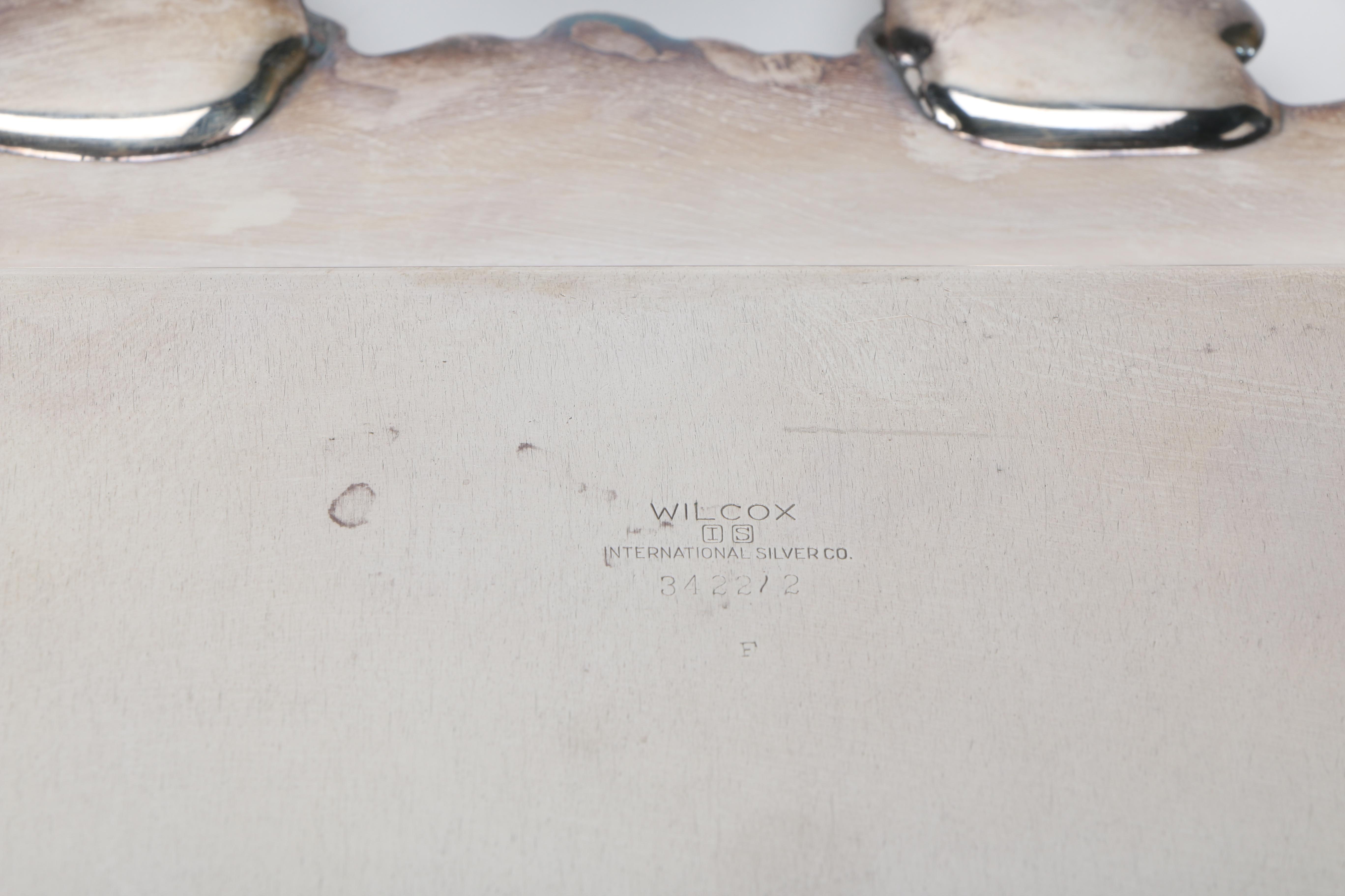 Pair of Large Silver Plate Serving Trays