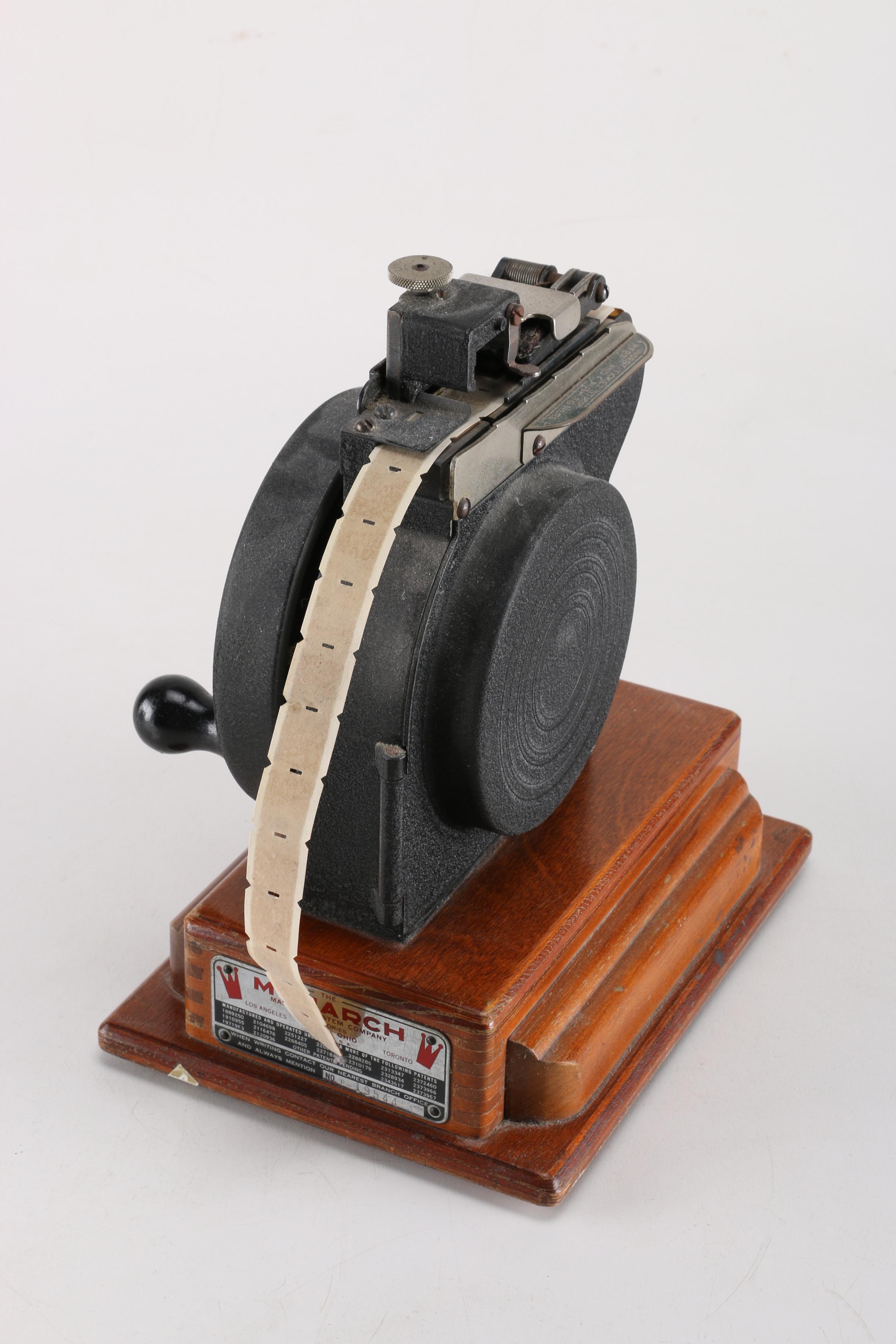 Vintage Monarch Marking System Price Tag Machine