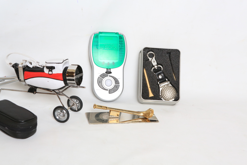 Golf Themed Accessories and Handheld Game