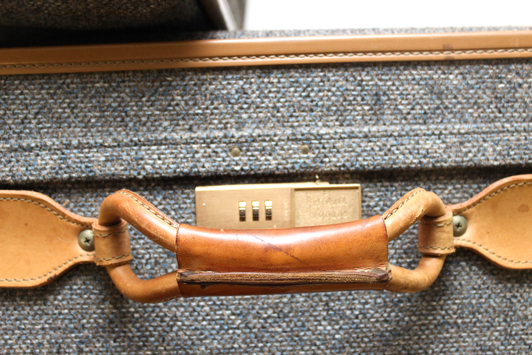 Pair Of Vintage Hartmann Luggage Cloth Suitcases