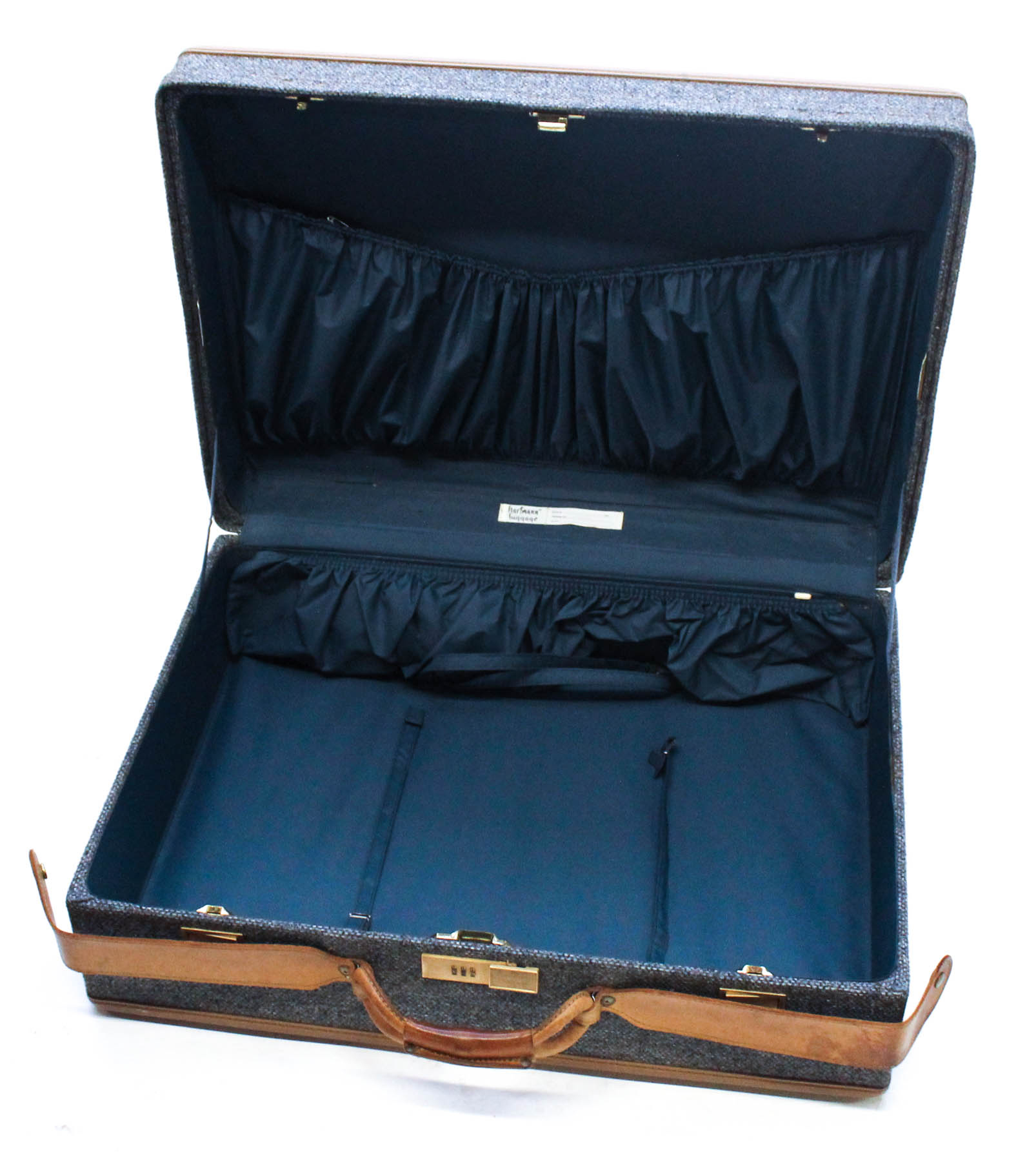 Pair Of Vintage Hartmann Luggage Cloth Suitcases