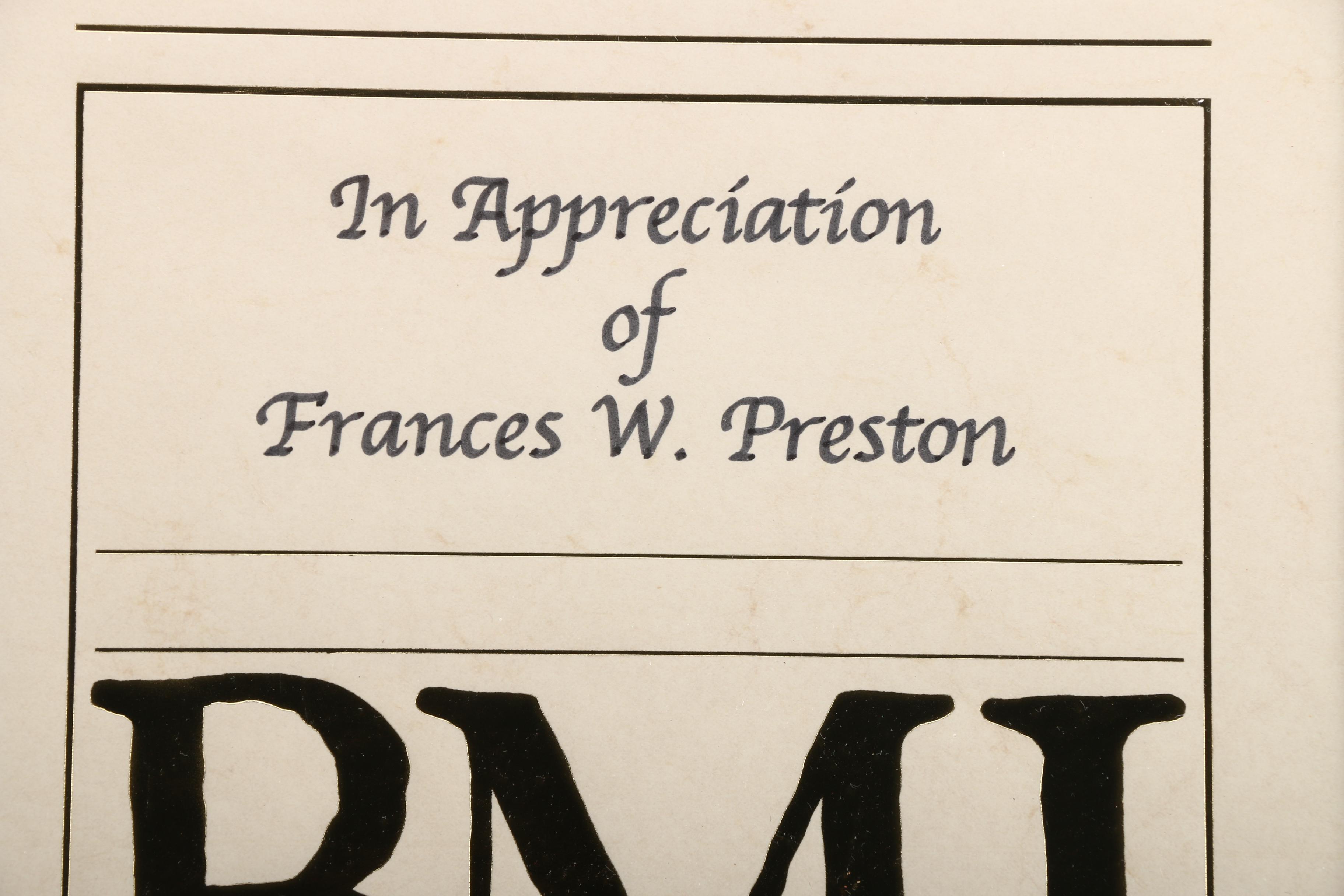 Collection of BMI Memorabilia