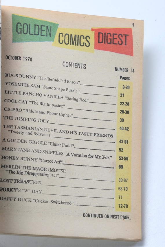 Three Golden Comics Digest