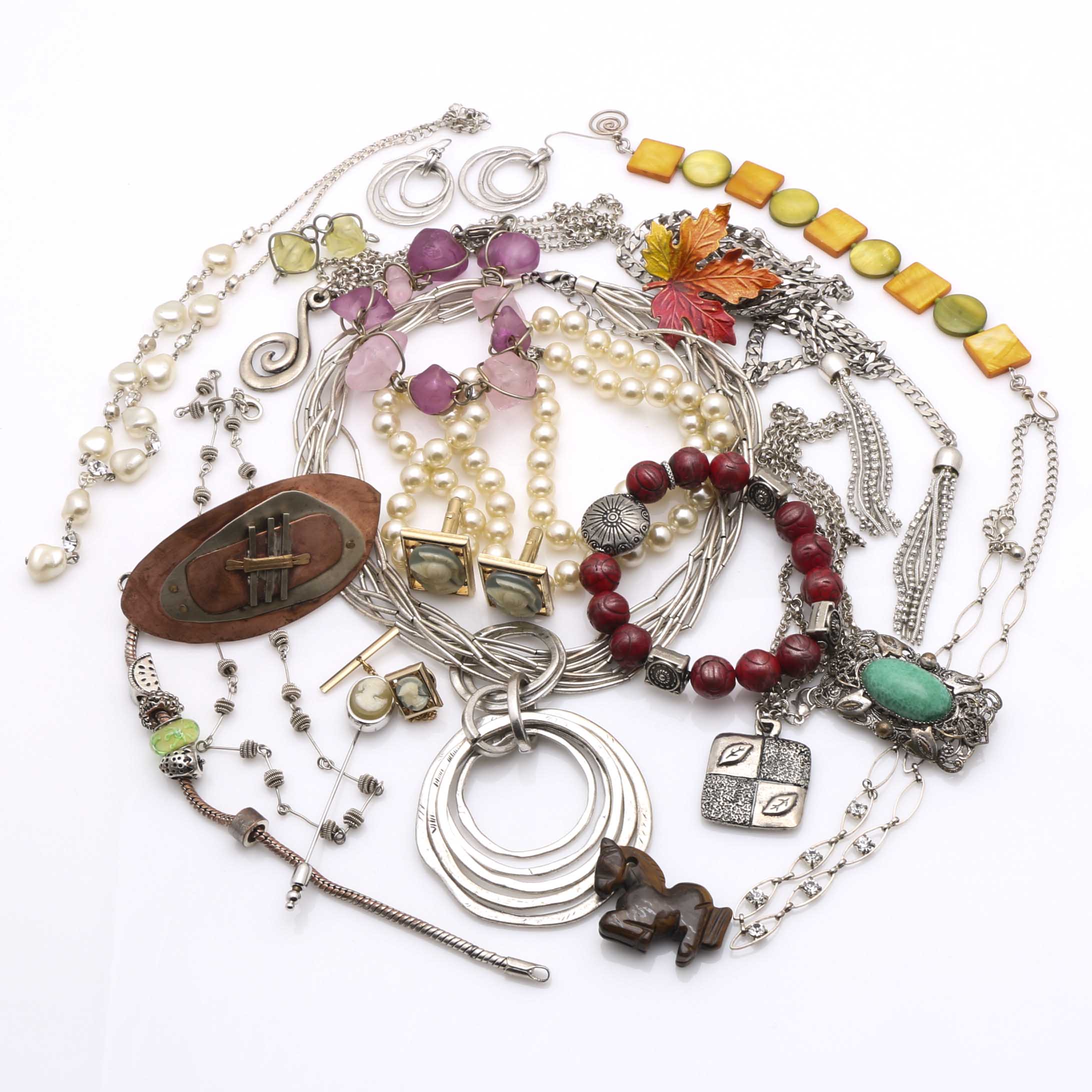 Assortment of Costume Jewelry