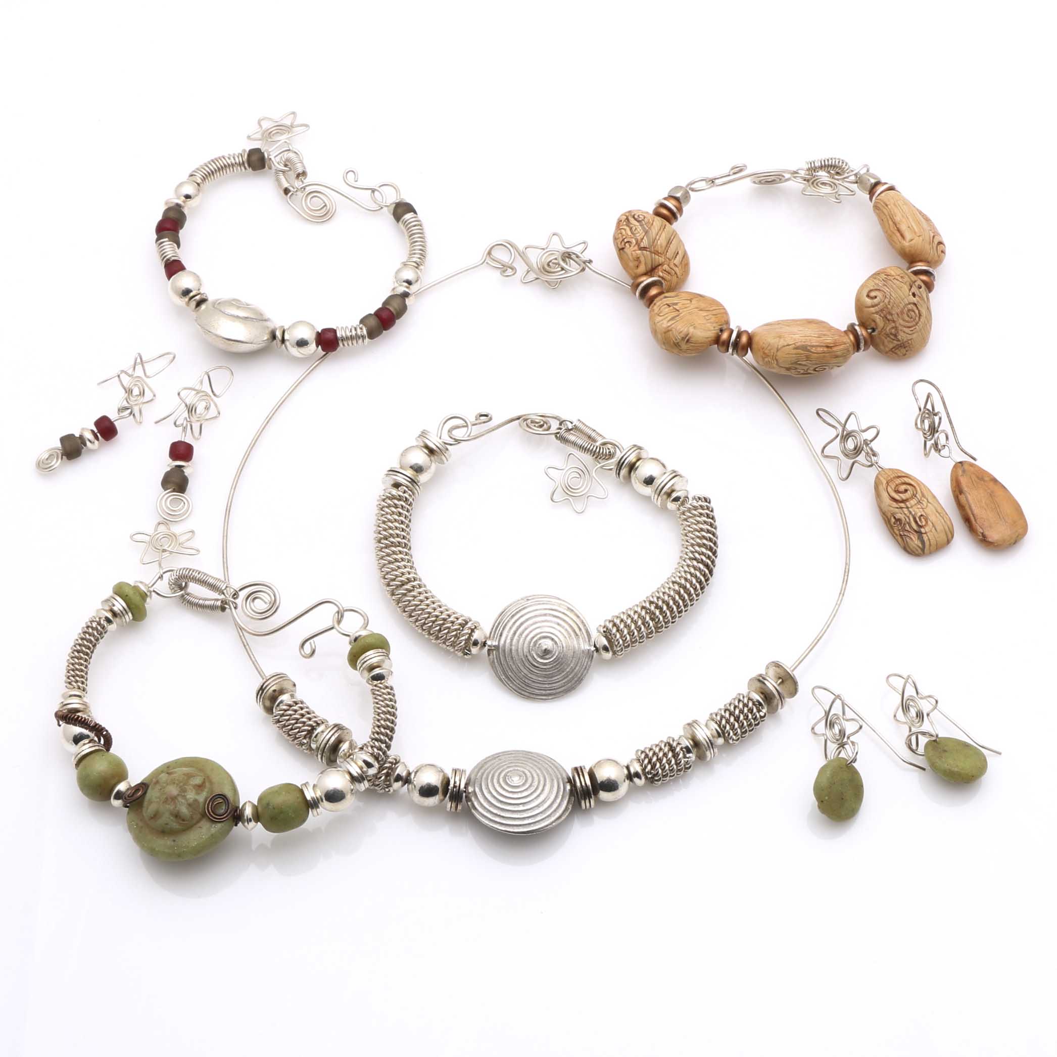 Collection of Handmade Sterling Silver Jewelry