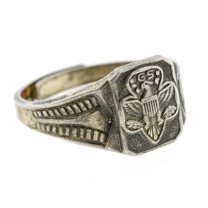 Vintage Sterling Silver Girl Scout Ring