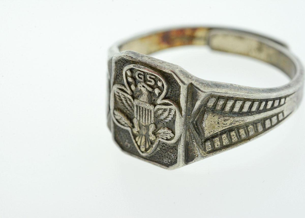 Vintage Sterling Silver Girl Scout Ring