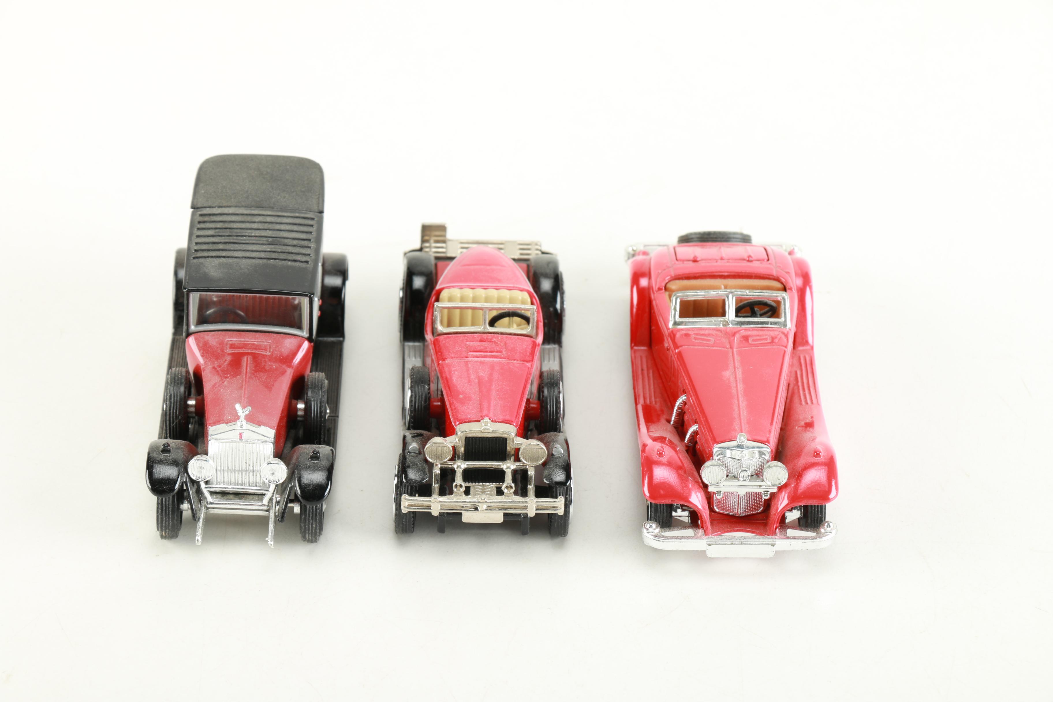 Collection of Matchbox Die Cast Antique Cars