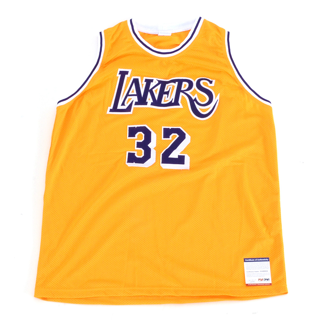 Magic Johnson Signed LA Lakers NBA Jersey PSA