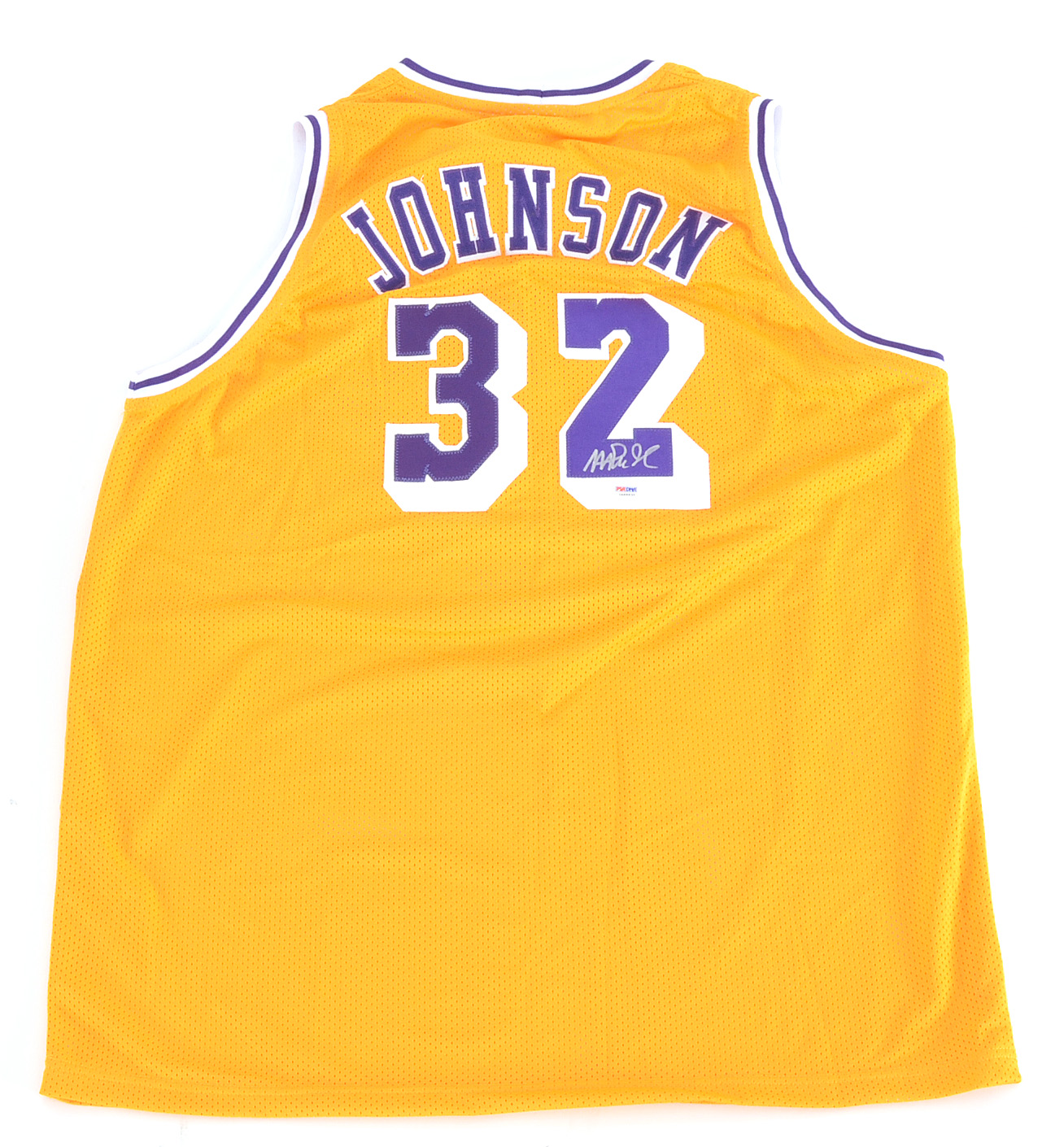 Magic Johnson Signed LA Lakers NBA Jersey PSA