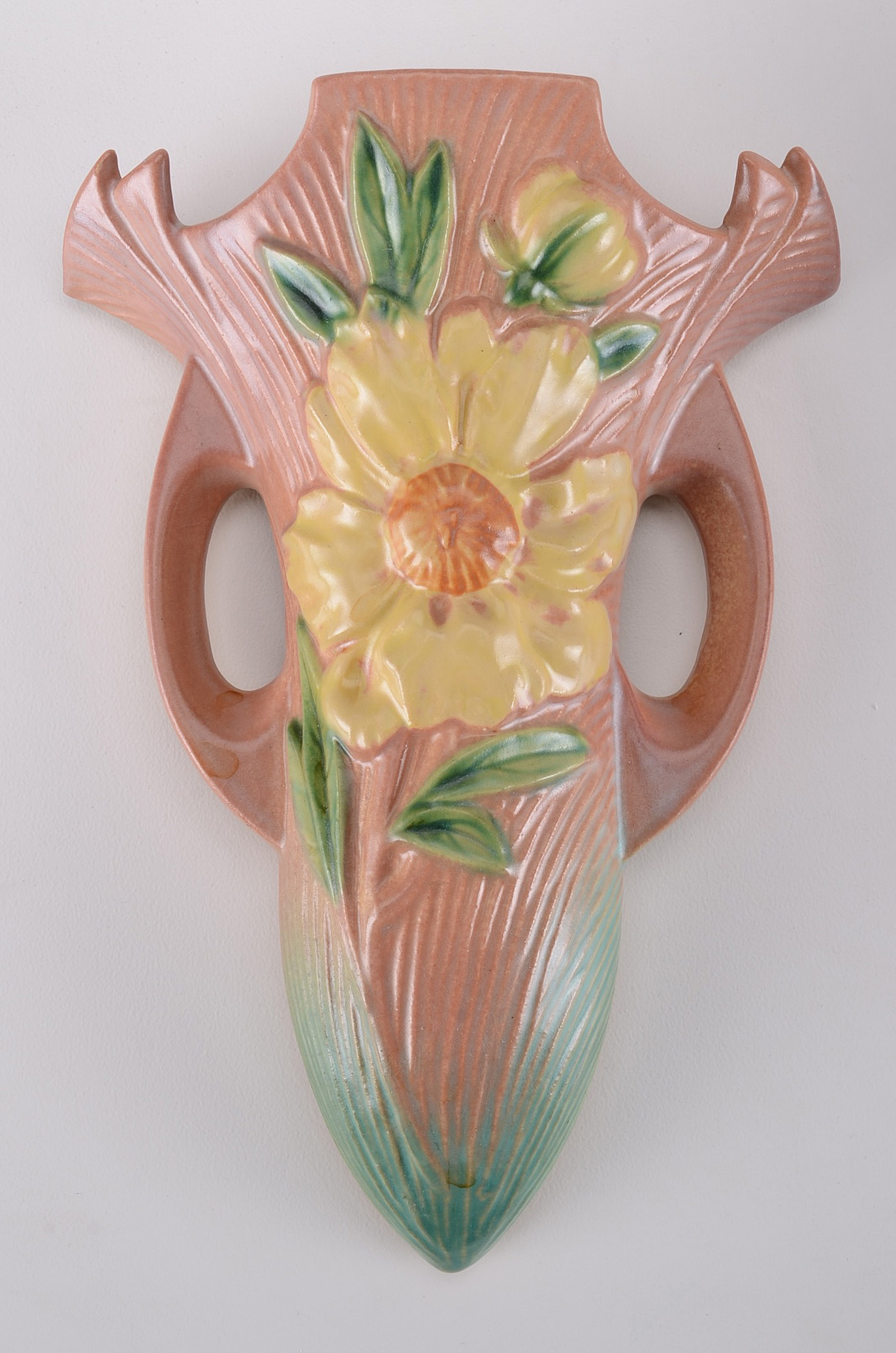 Roseville Pottery "Peony" Wall Pockets