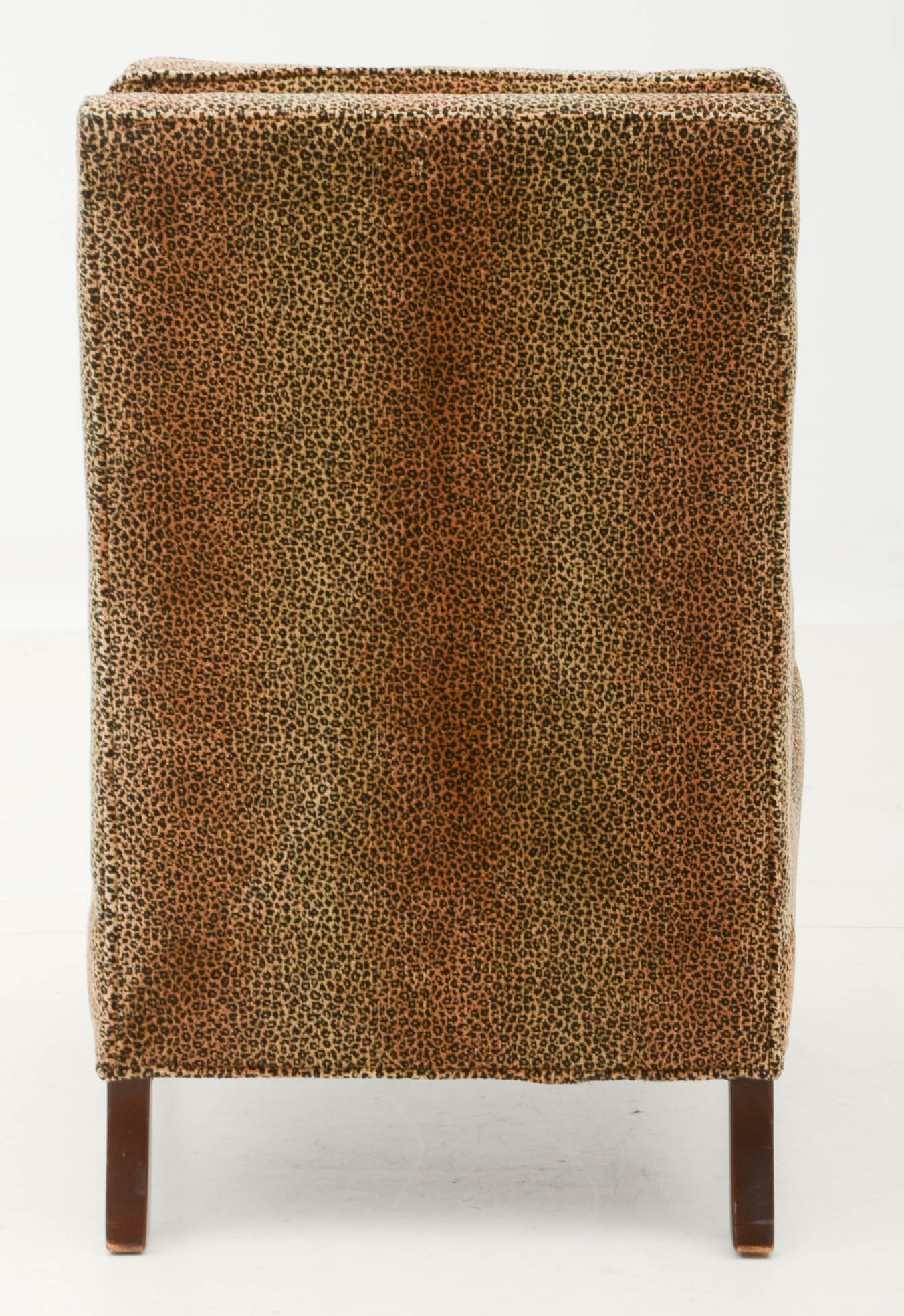 Pair of Leopard Print Upholstered Armless Side Chairs Susan had in Her Studio Dressing Room in Los Angeles