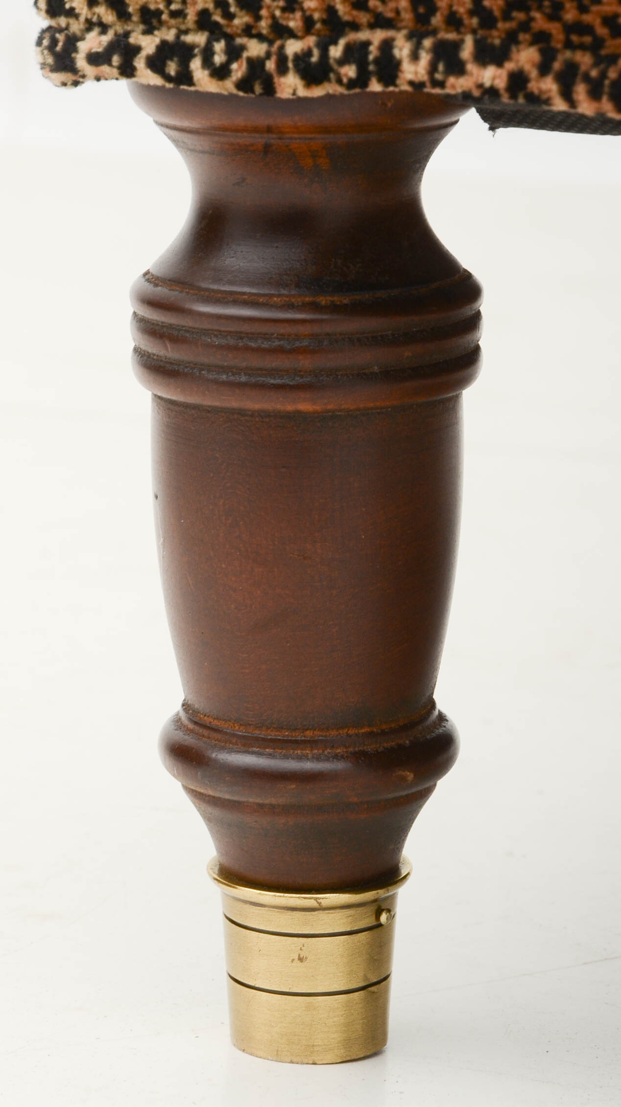 Pair of Leopard Print Upholstered Armless Side Chairs Susan had in Her Studio Dressing Room in Los Angeles