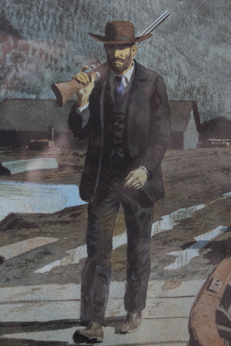 Stan Galli Gouache Painting on Board for "True Magazine"