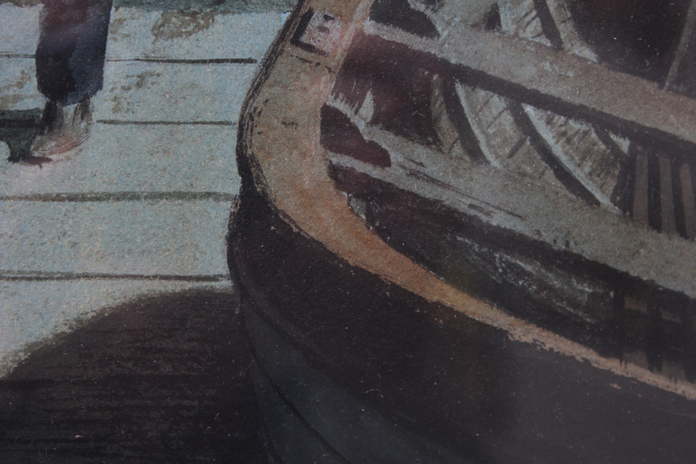 Stan Galli Gouache Painting on Board for "True Magazine"