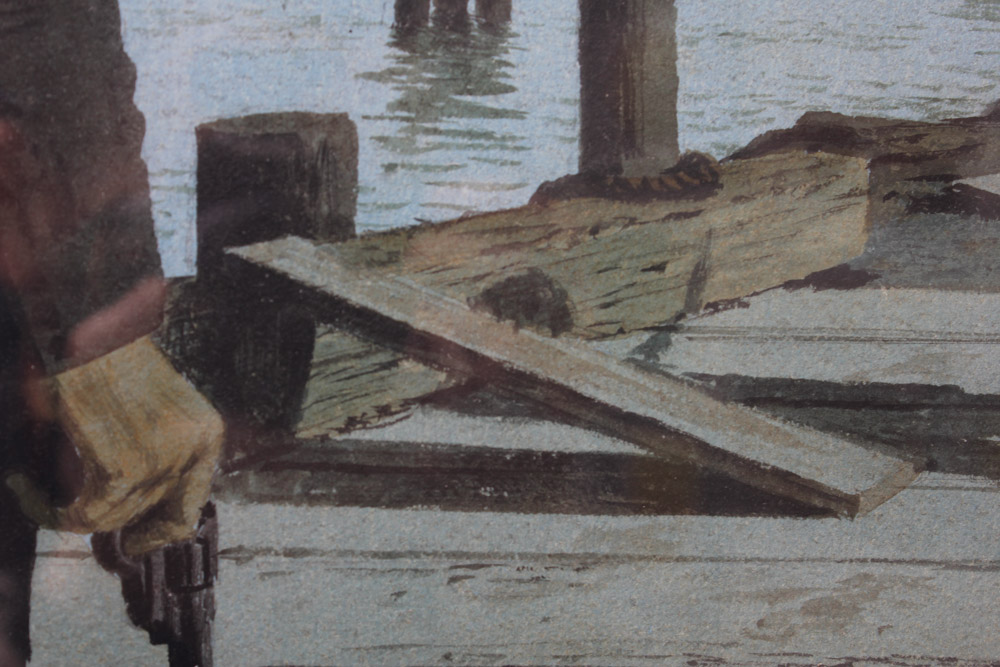 Stan Galli Gouache Painting on Board for "True Magazine"