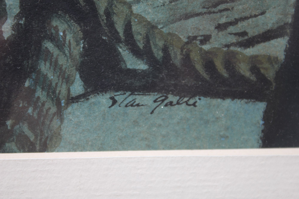 Stan Galli Gouache Painting on Board for "True Magazine"