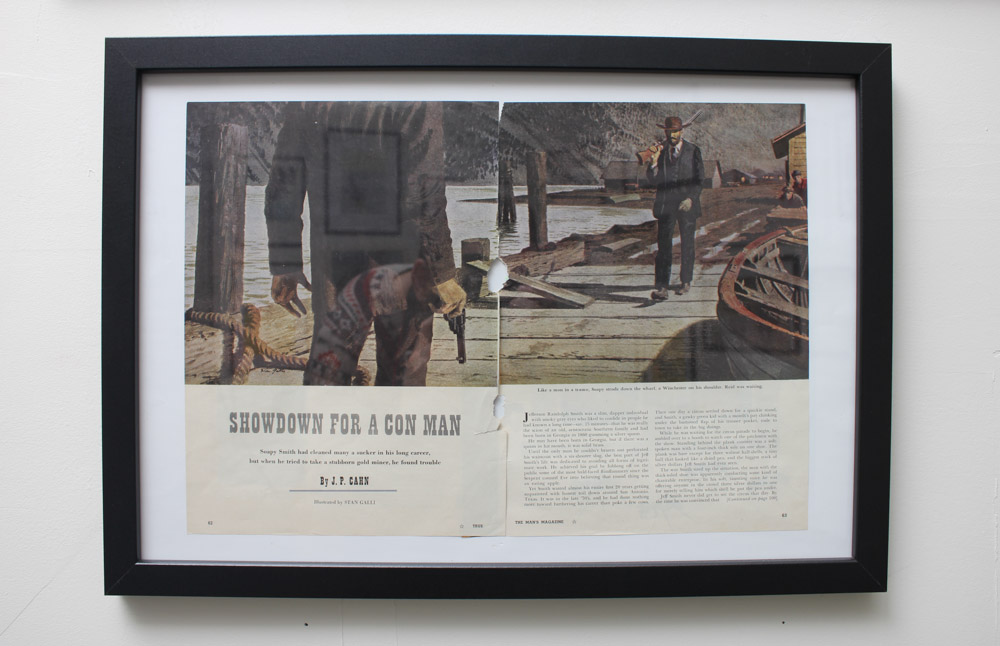 Stan Galli Gouache Painting on Board for "True Magazine"