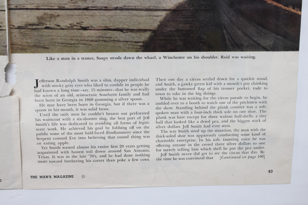 Stan Galli Gouache Painting on Board for "True Magazine"