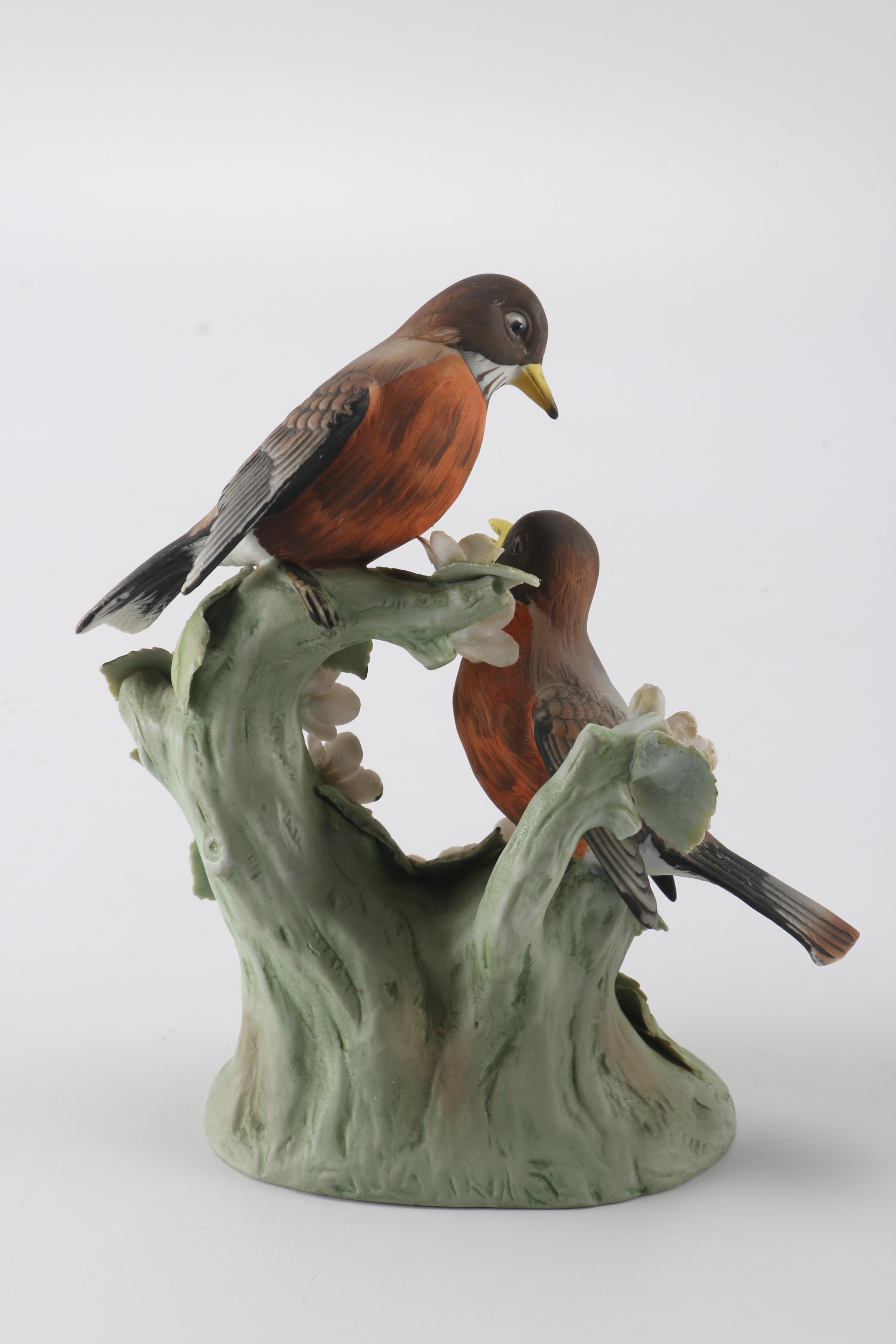 Handcrafted Bird Figurines Includes Lefton