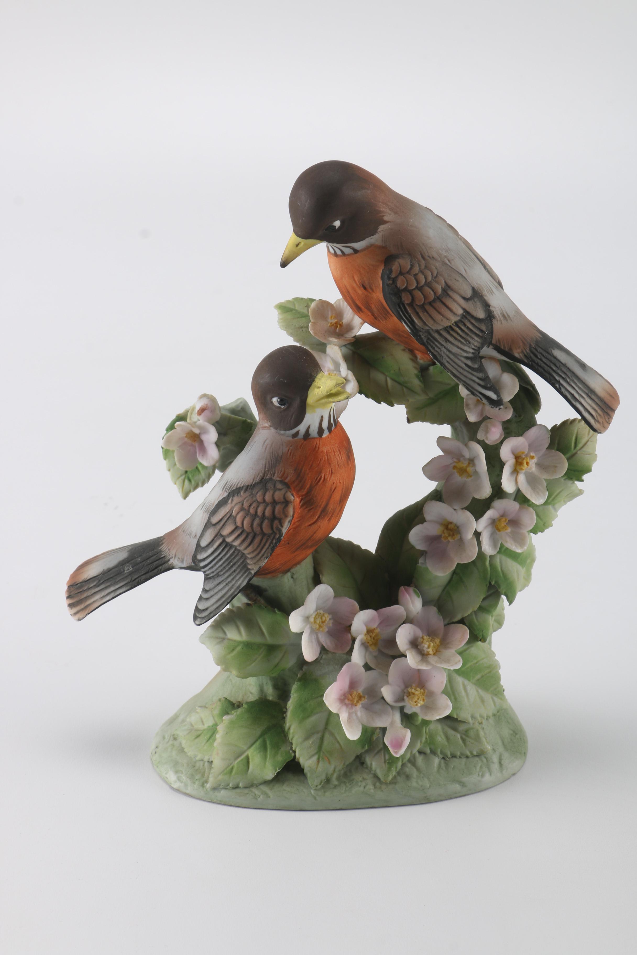 Handcrafted Bird Figurines Includes Lefton