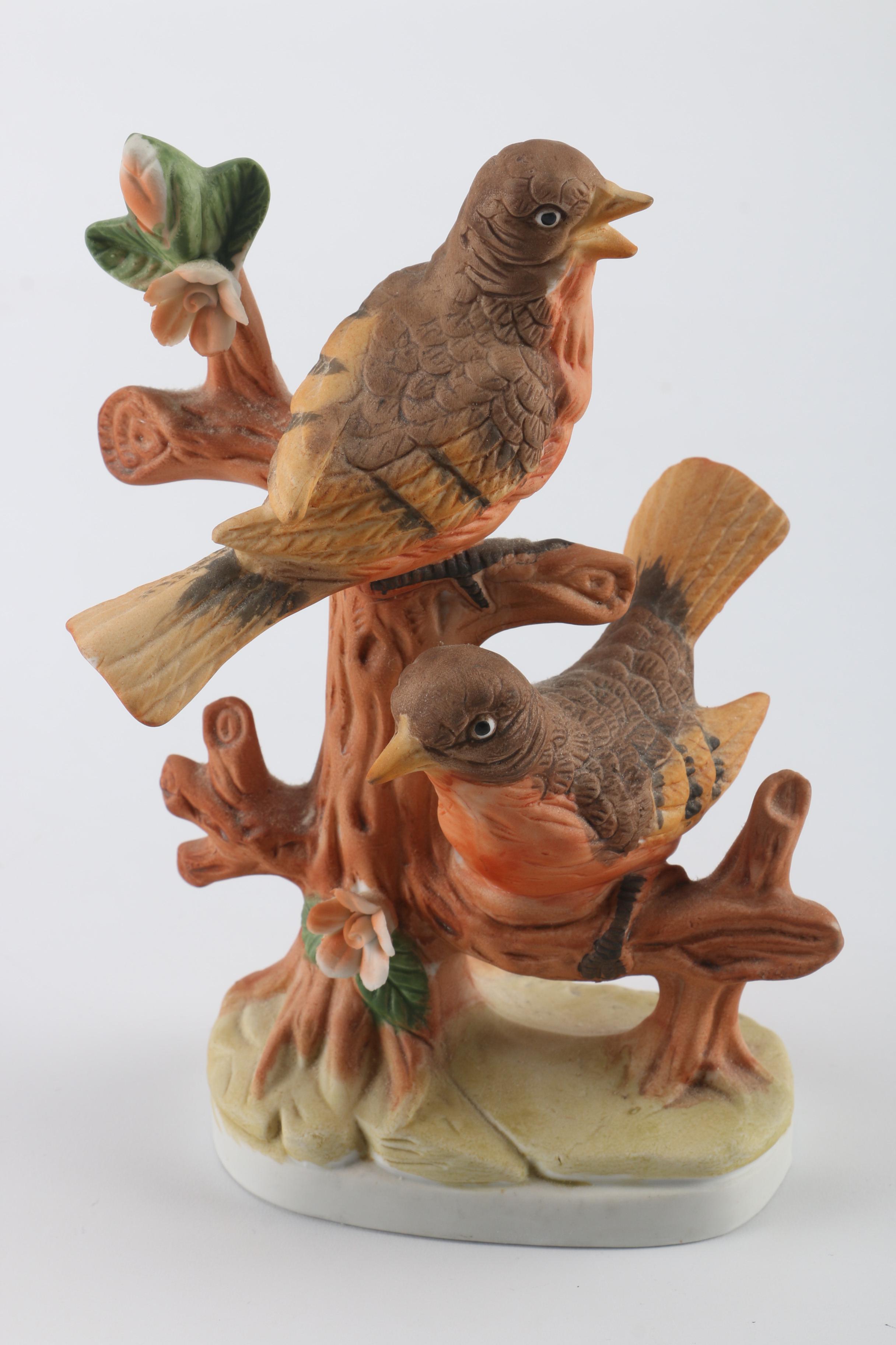 Handcrafted Bird Figurines Includes Lefton