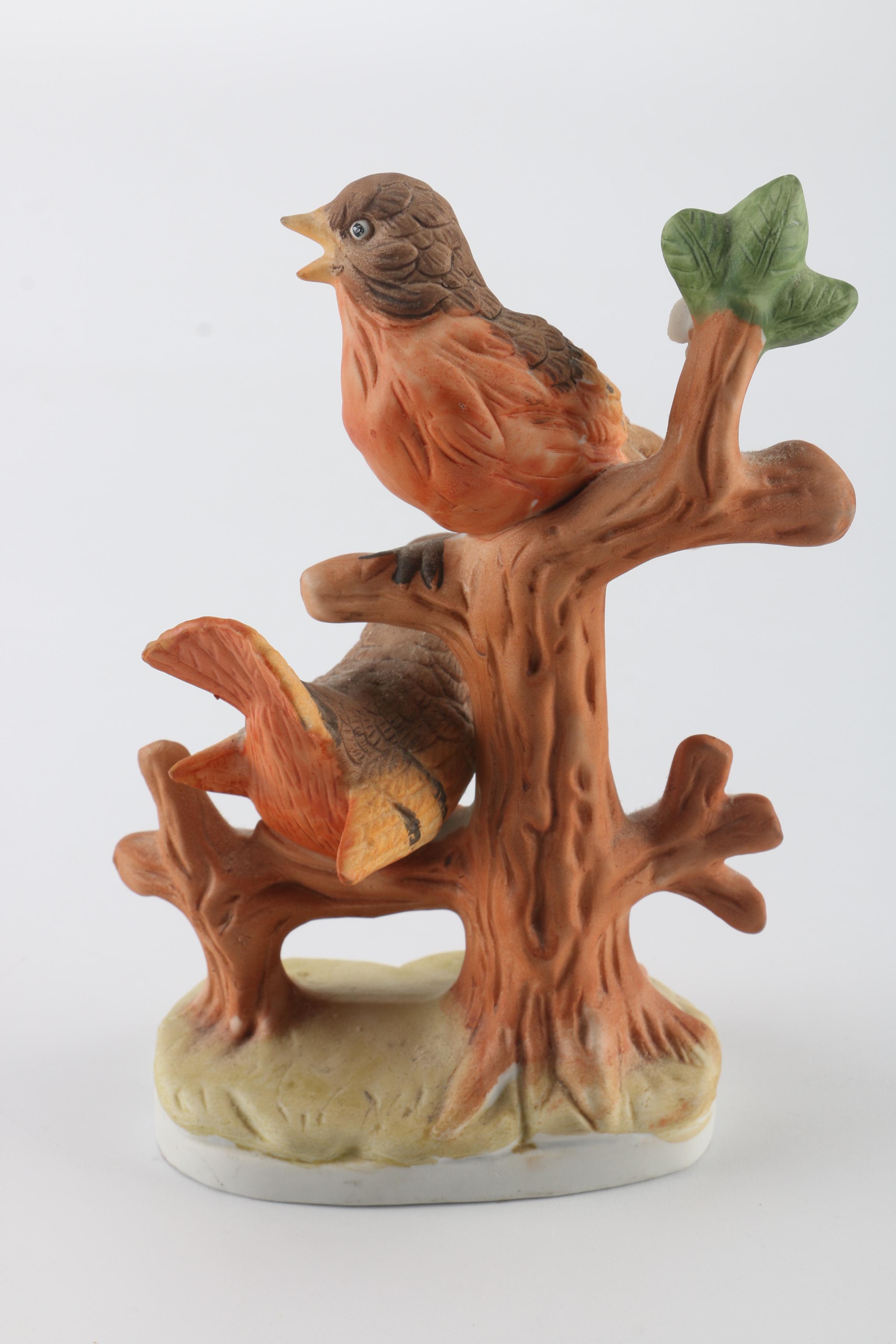 Handcrafted Bird Figurines Includes Lefton