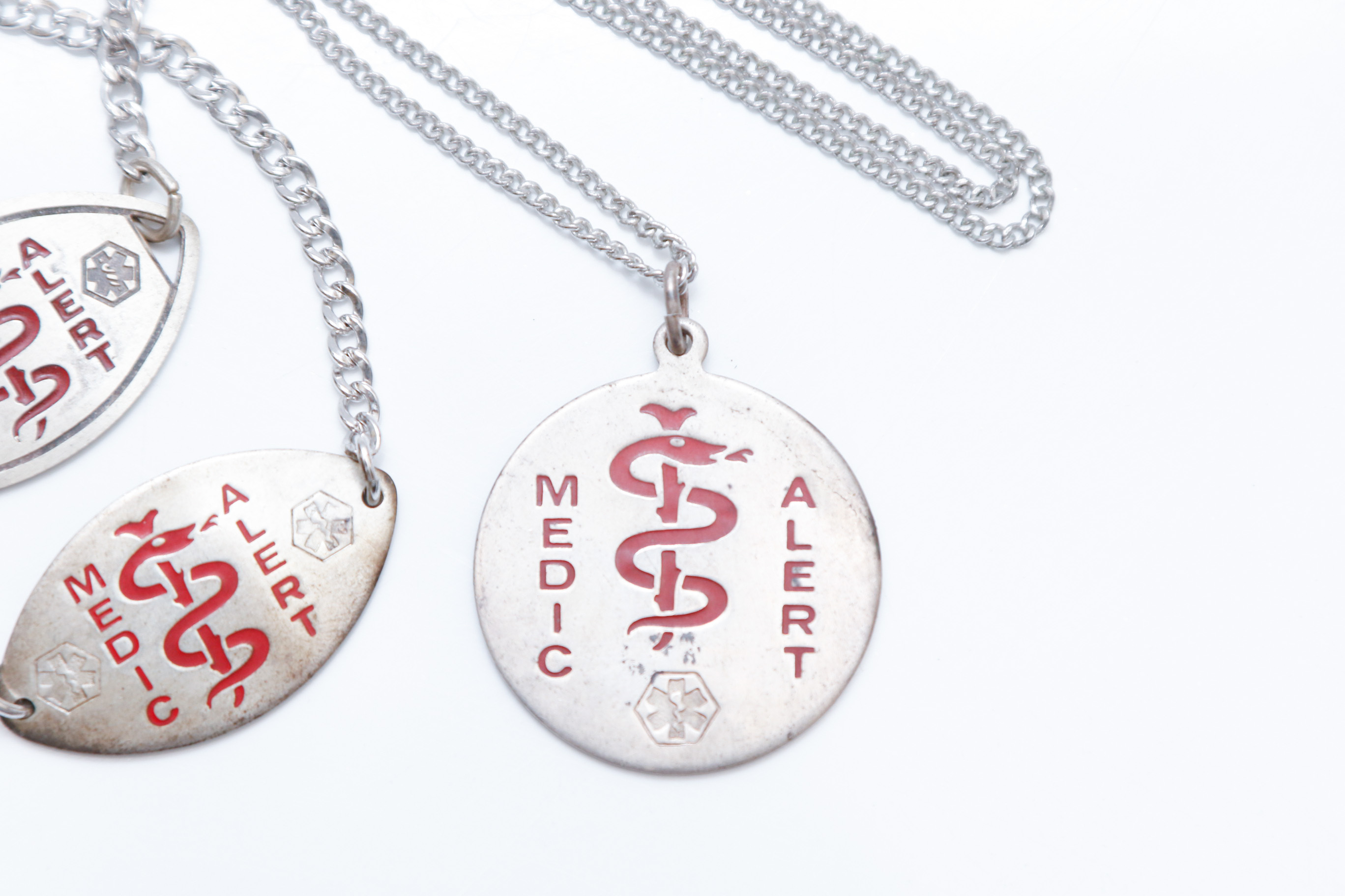 Sterling Silver Medical Alert ID Tags