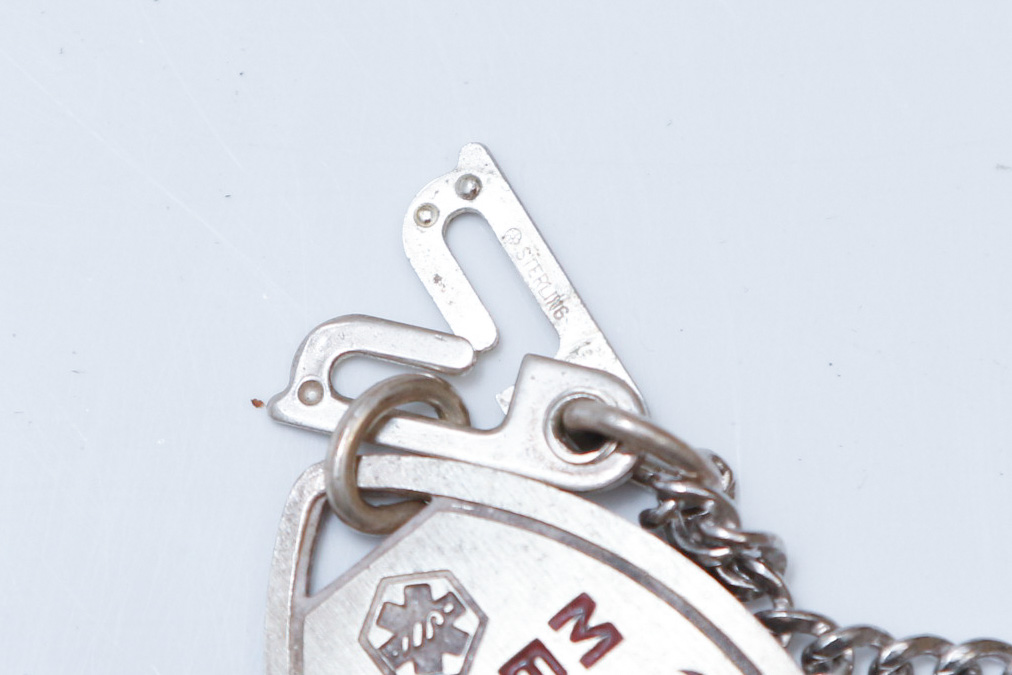 Sterling Silver Medical Alert ID Tags
