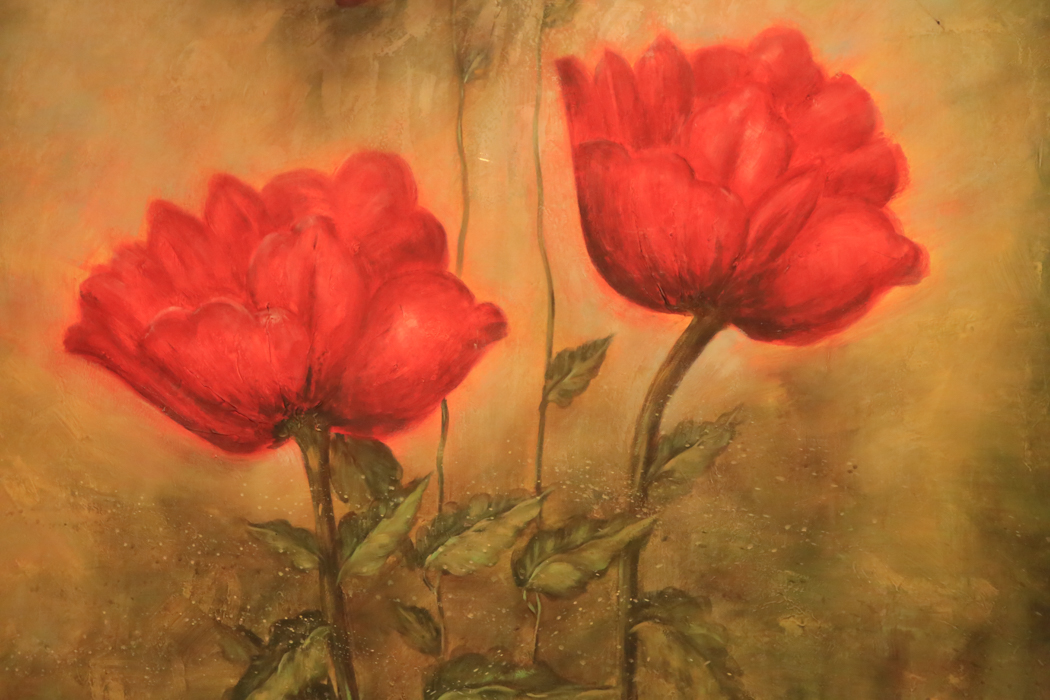 Large Oil on Canvas Signed K. Beck