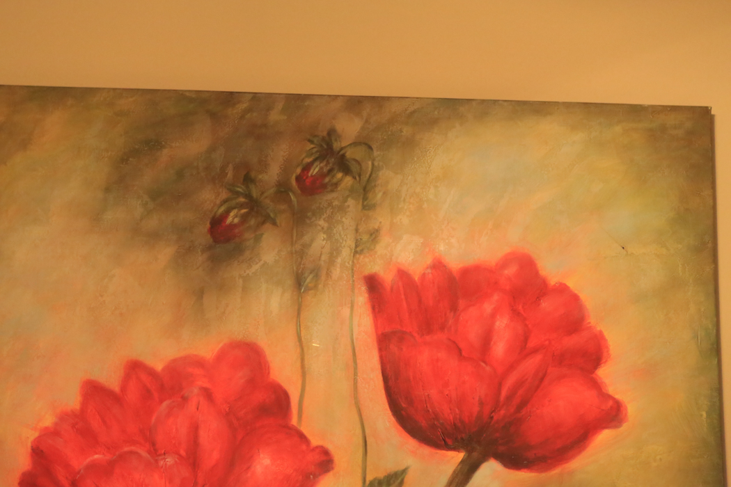 Large Oil on Canvas Signed K. Beck